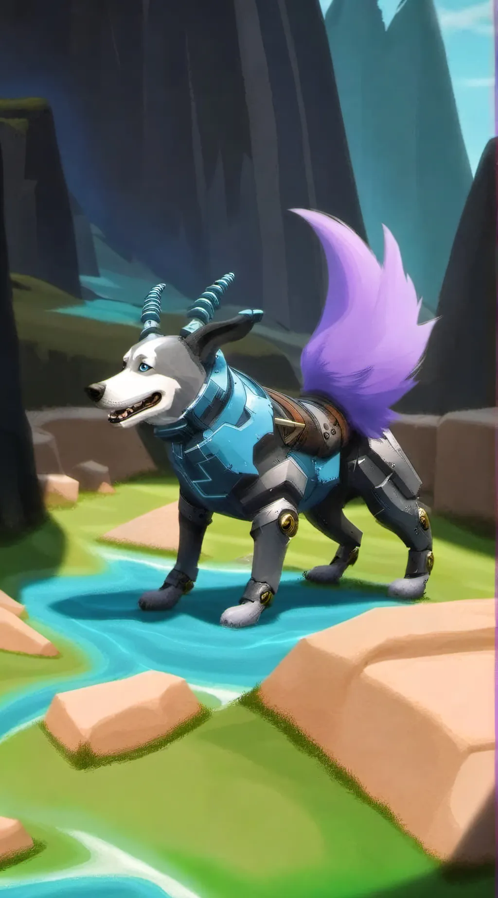 ai character: Dynomutt  background