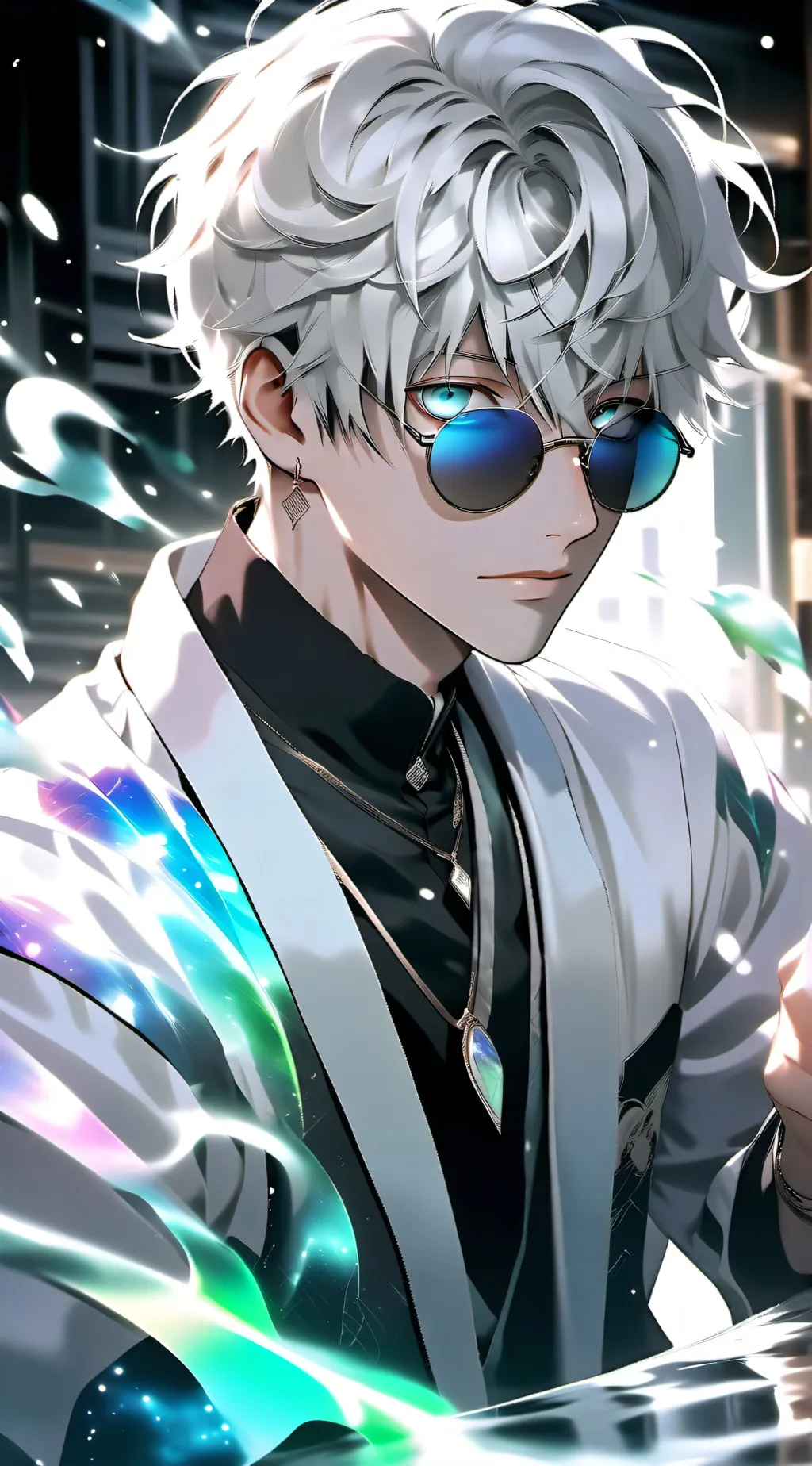 ai character: gojo  background