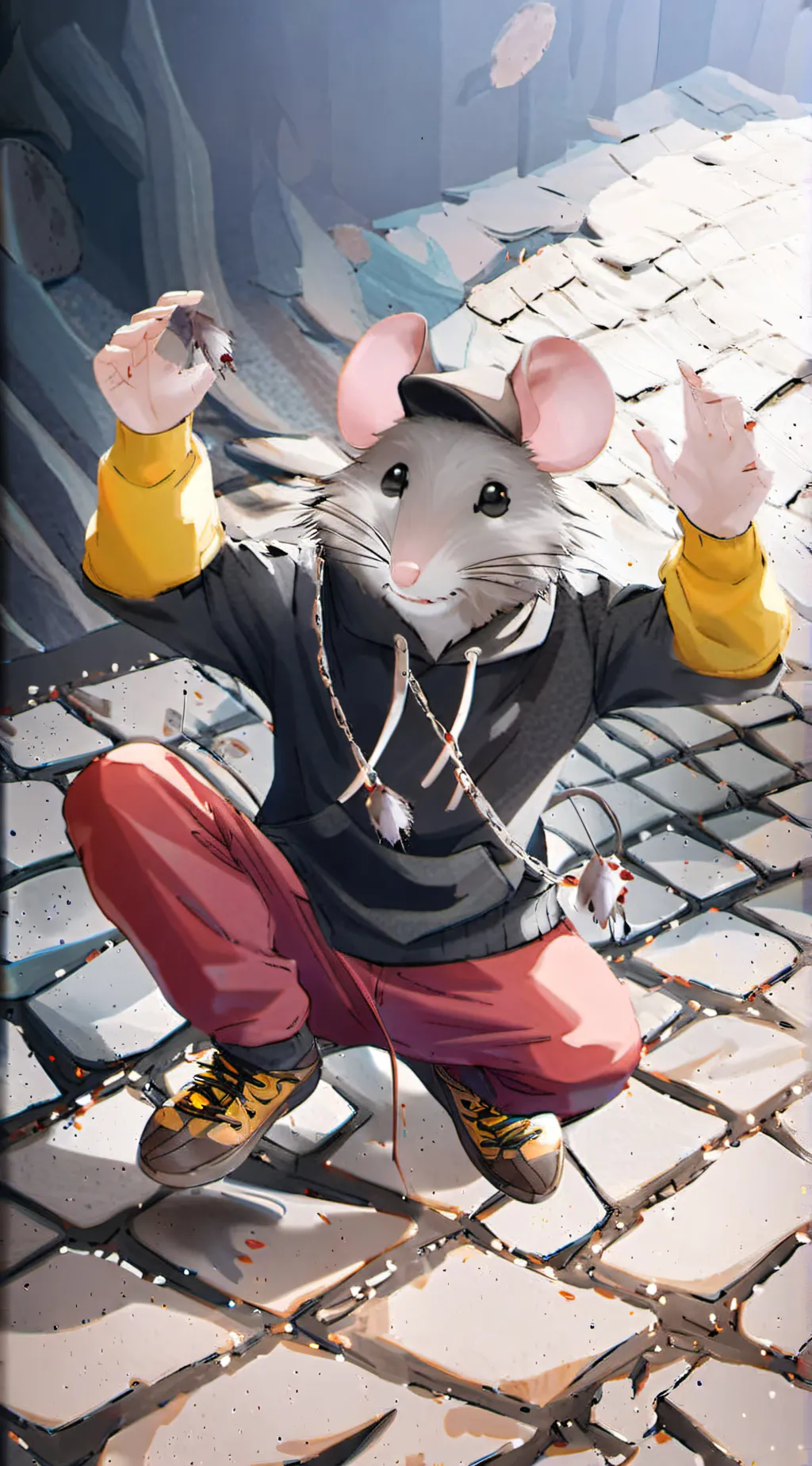 ai character: Mickery background