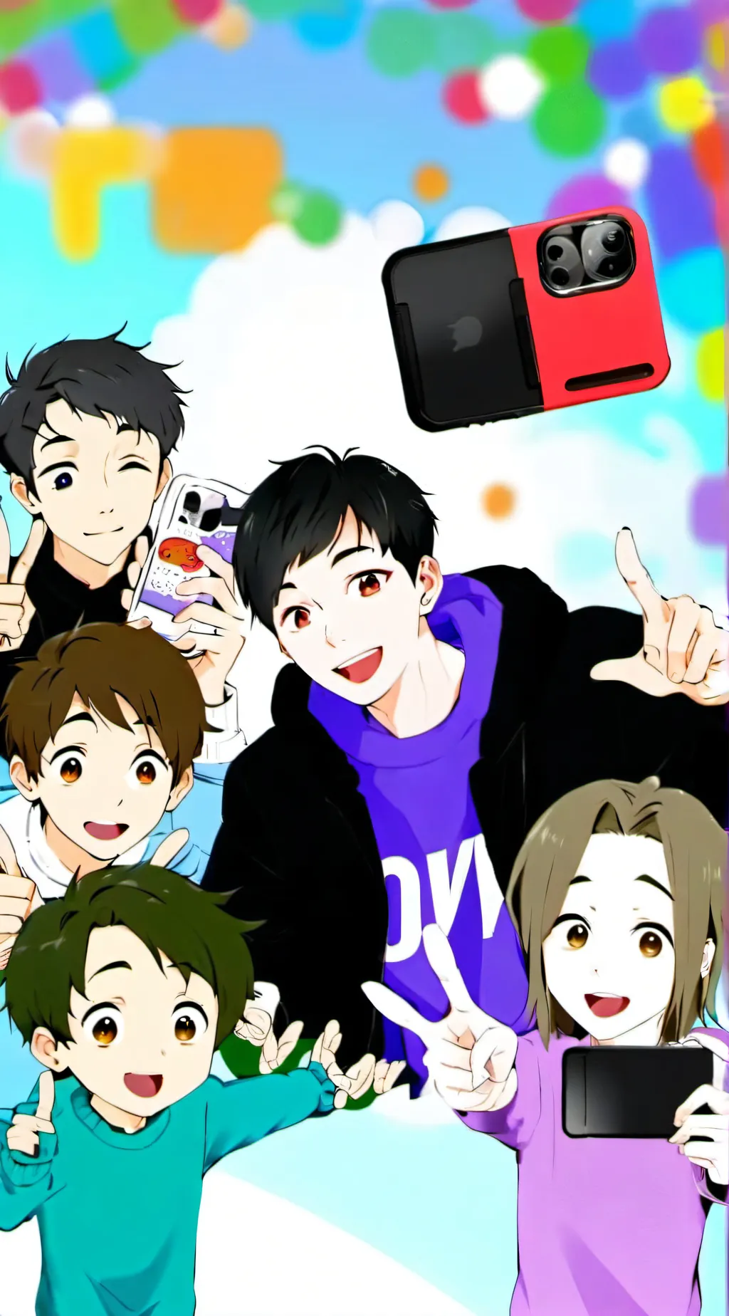 ai character: Lankybox  background