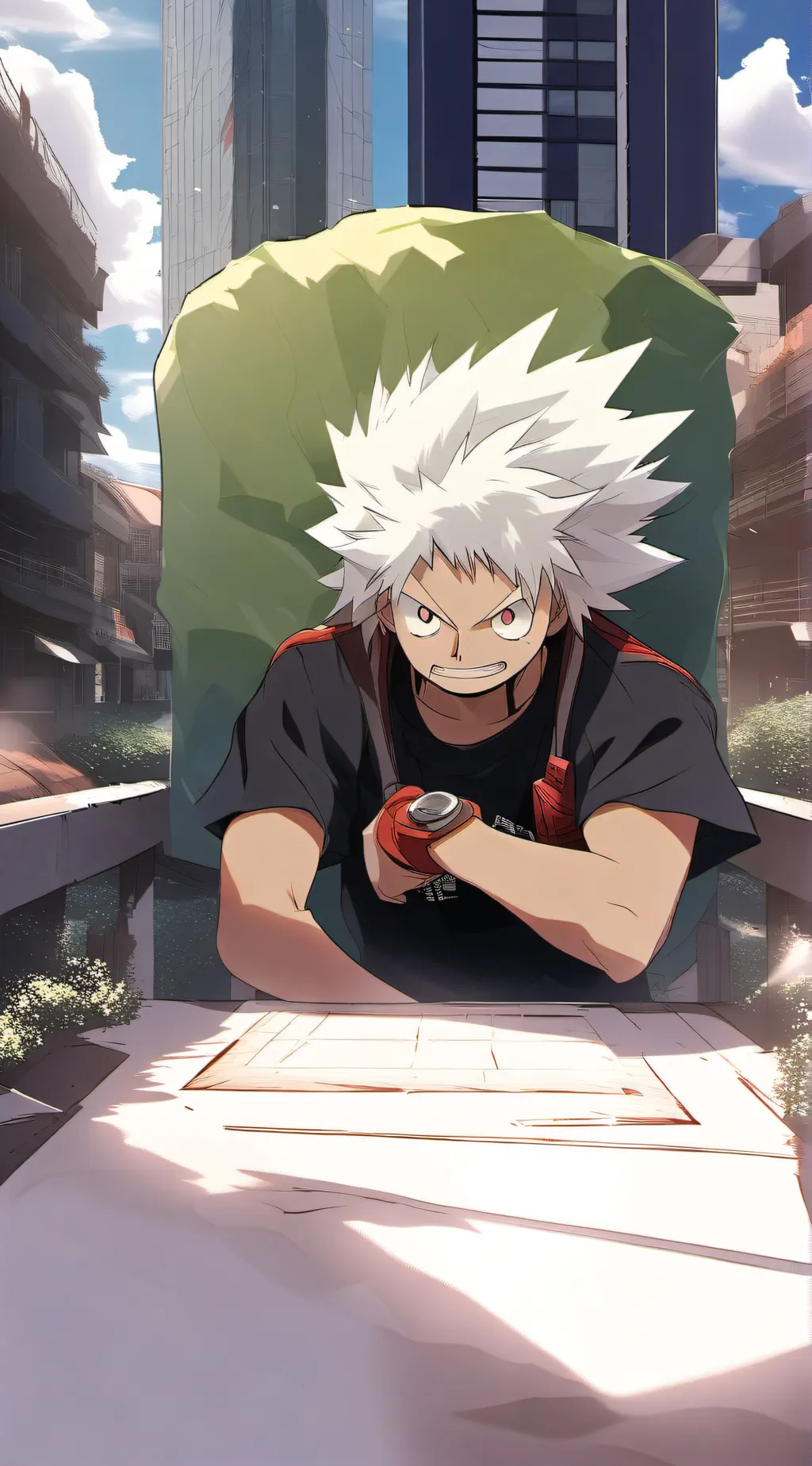 ai character: Bakugo background
