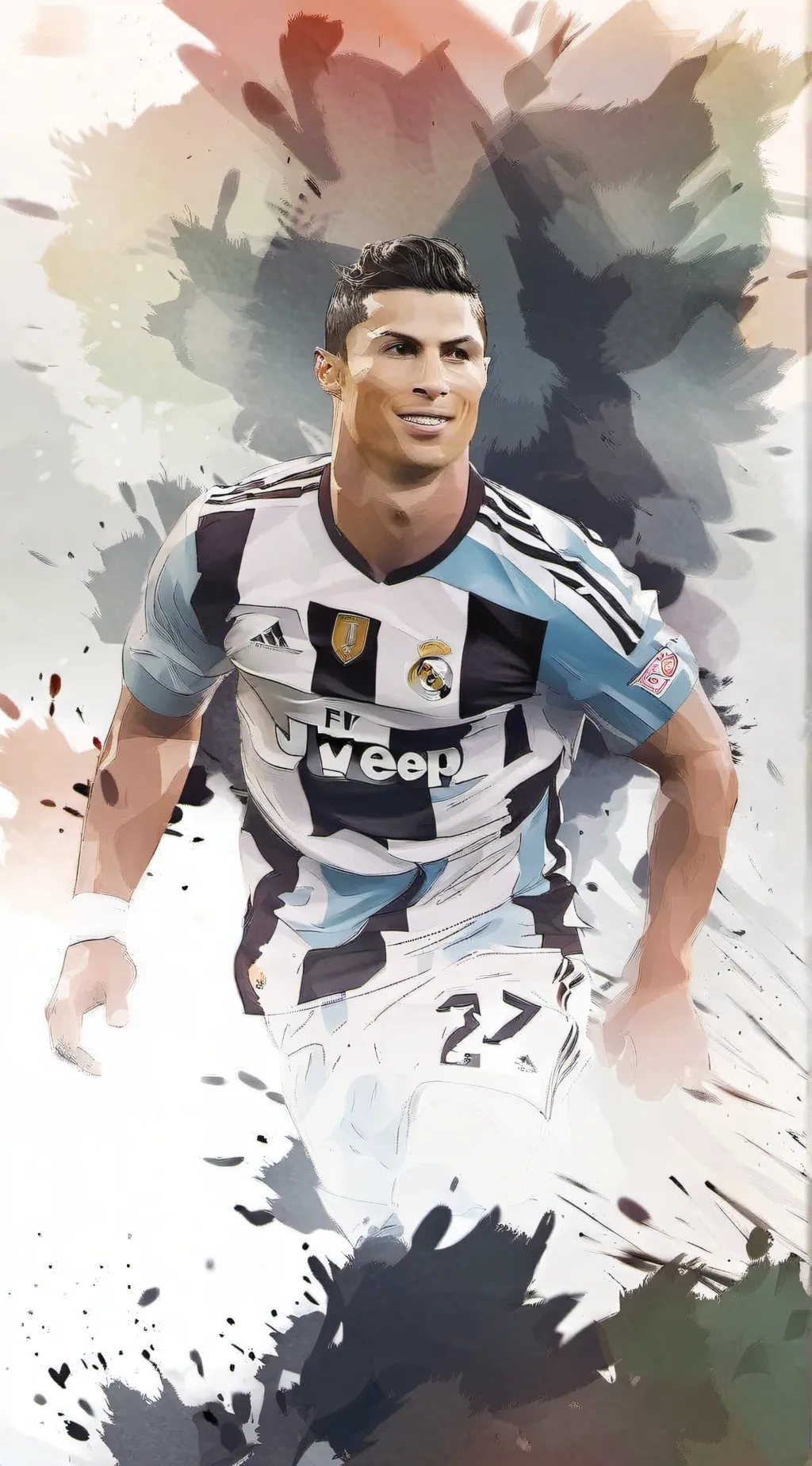 ai character: CR7 background
