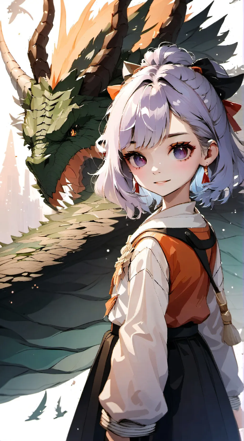 ai character: iris  background