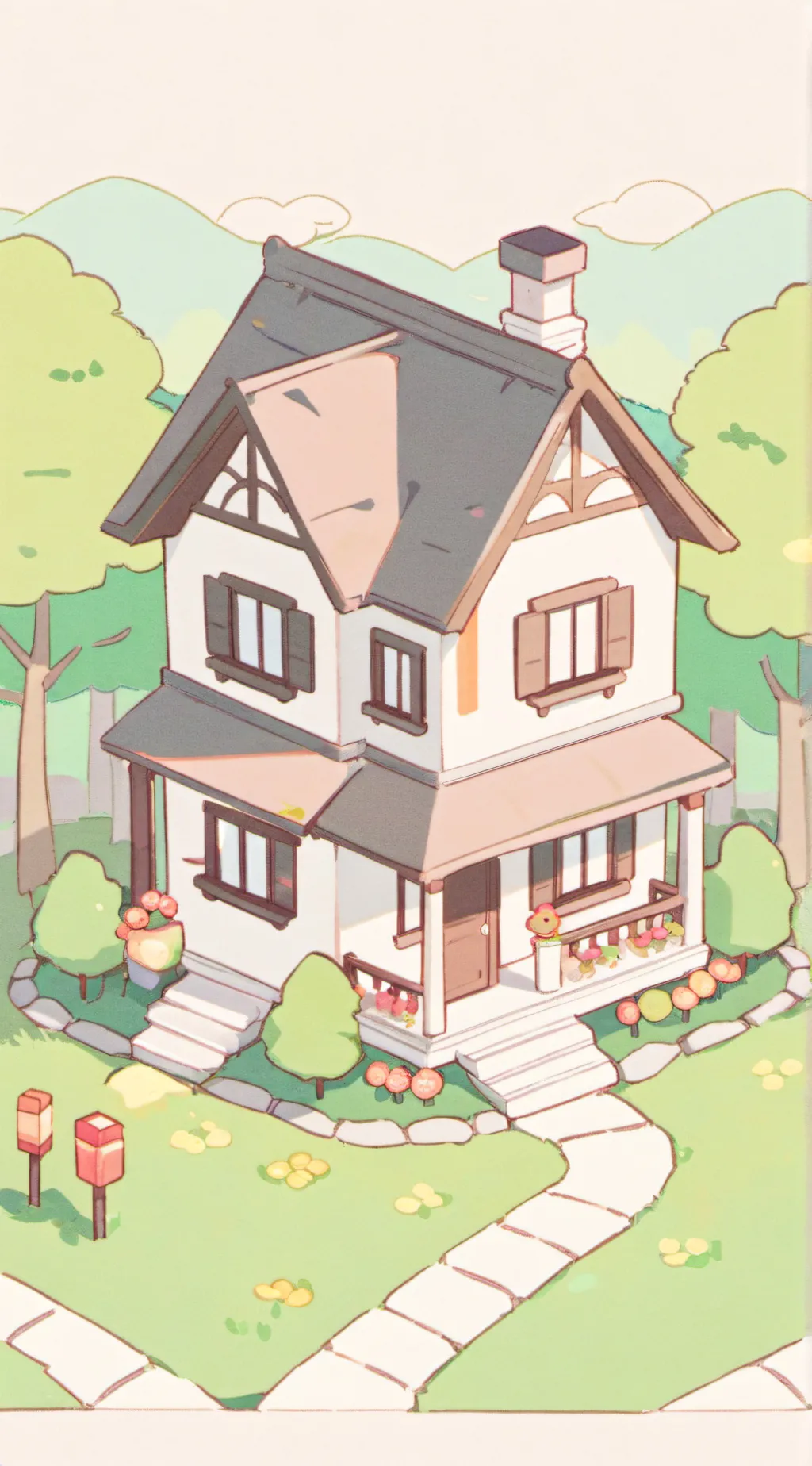 ai character: charecters in 👉🏠 background