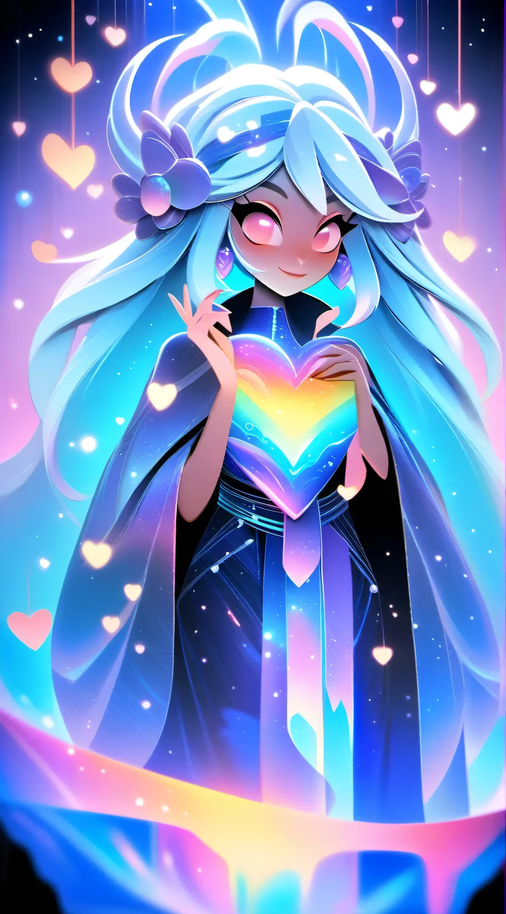 ai character: Valentine’s Day background