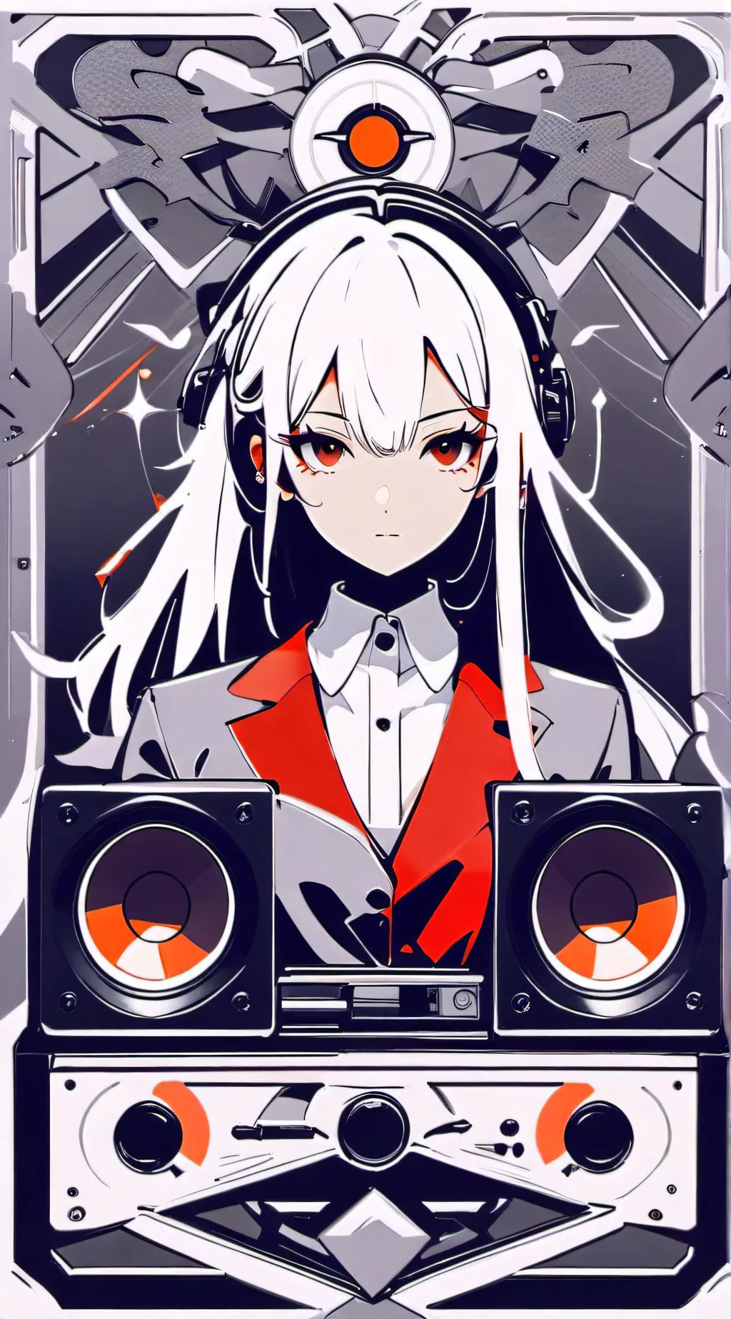 ai character: Speakerwoman  background