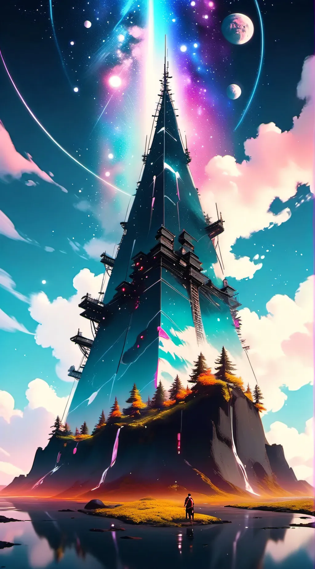 ai character: My OC scool!!<3 background