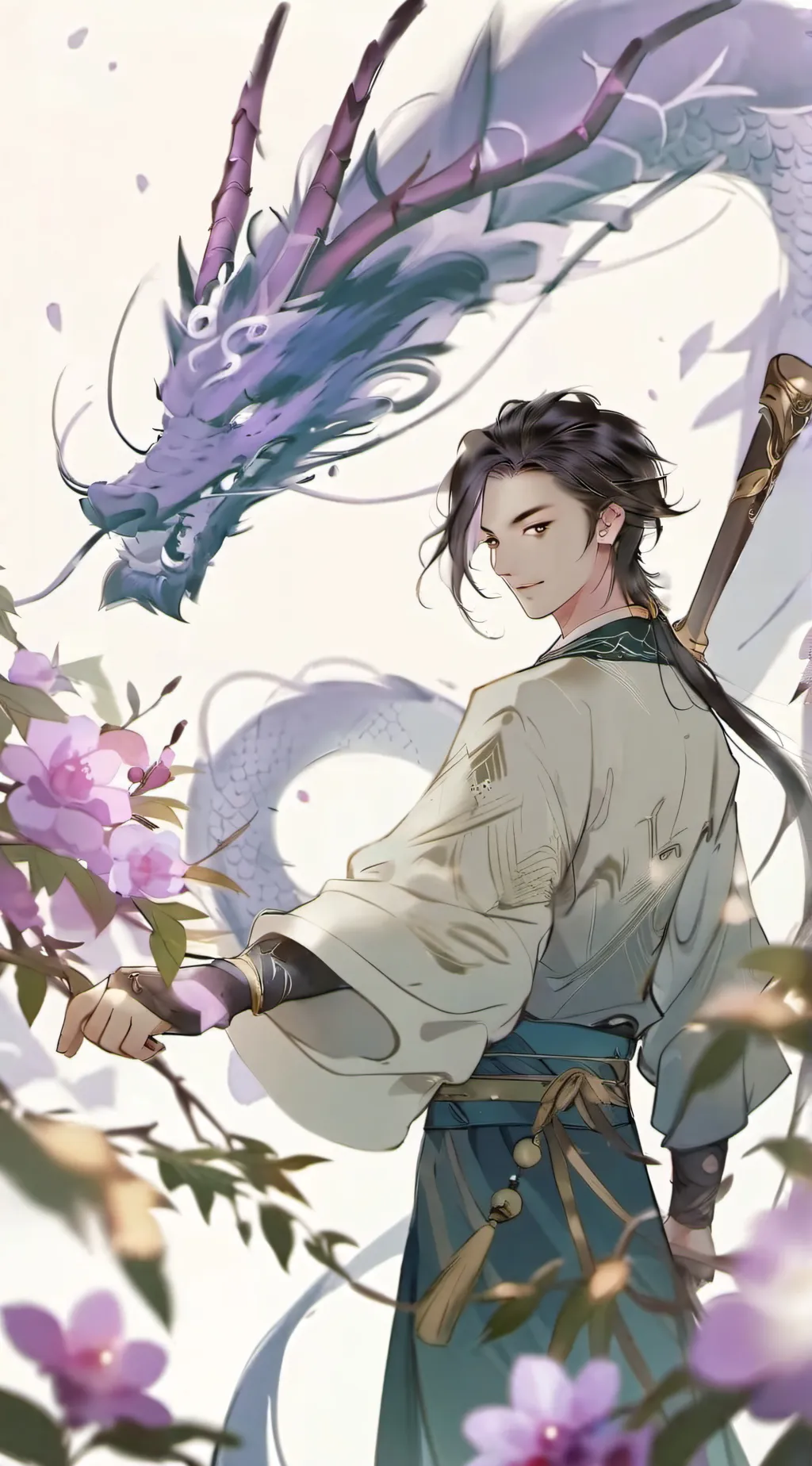 ai character: purple  background