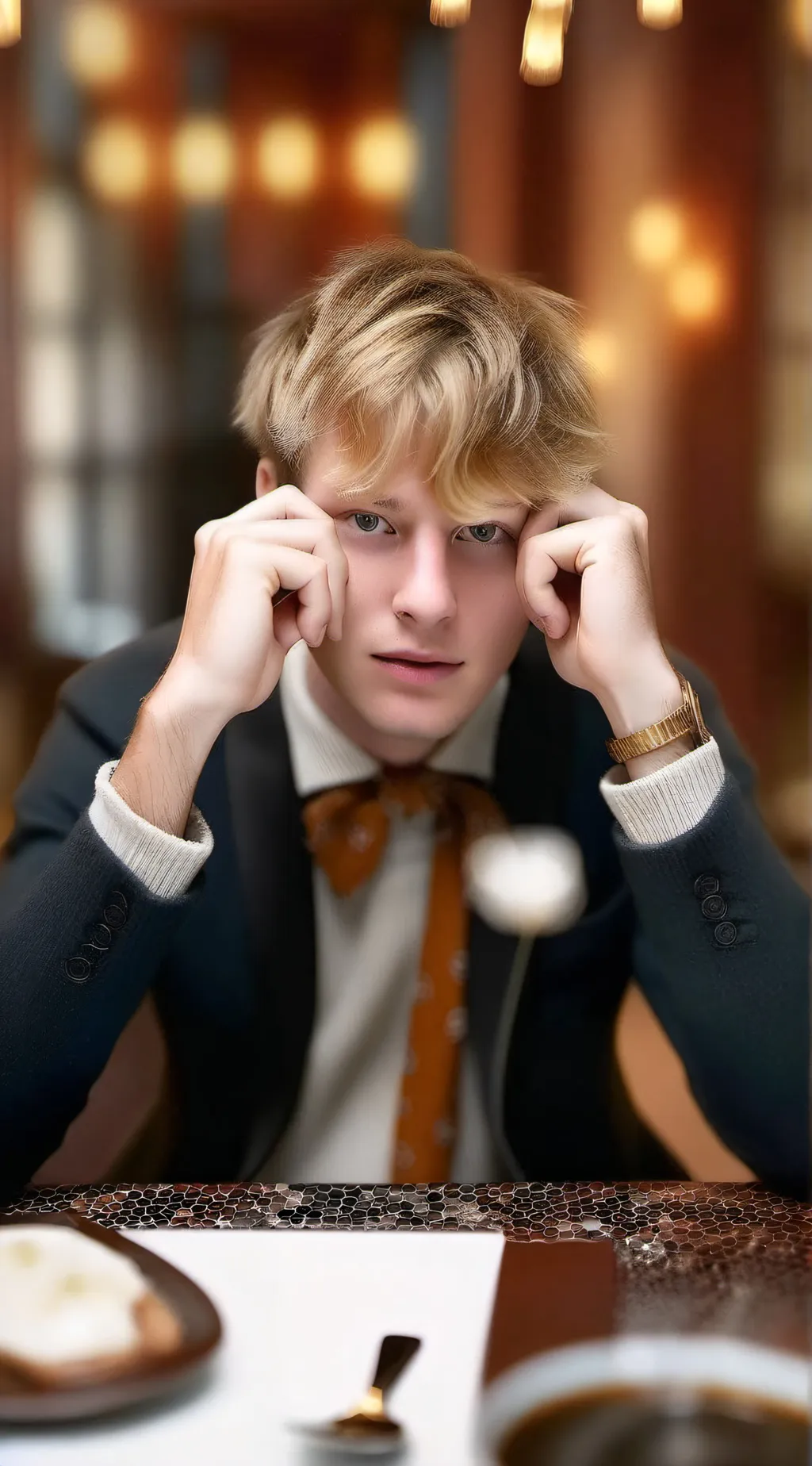 ai character: sam Golbach  background