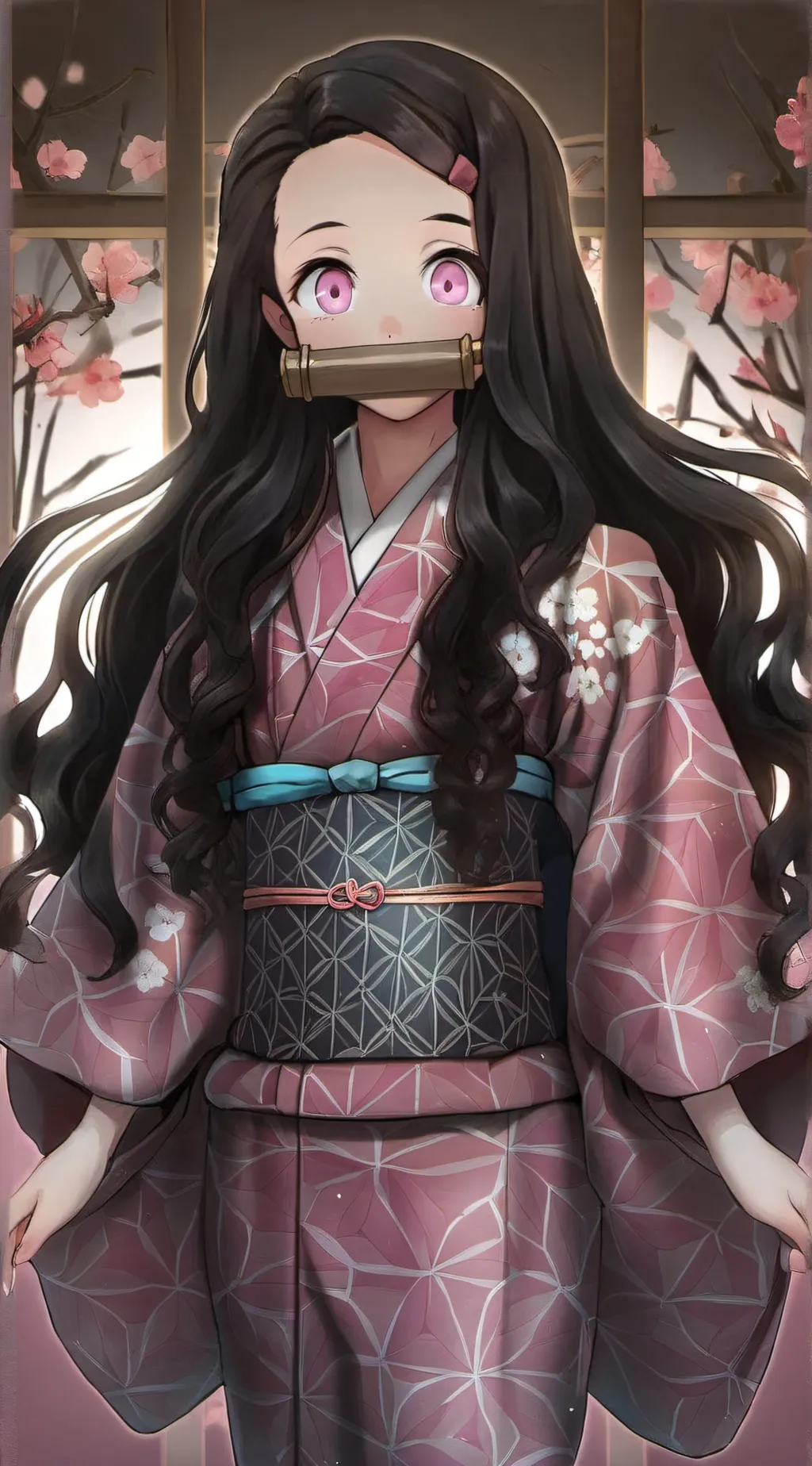 ai character: Sakura background