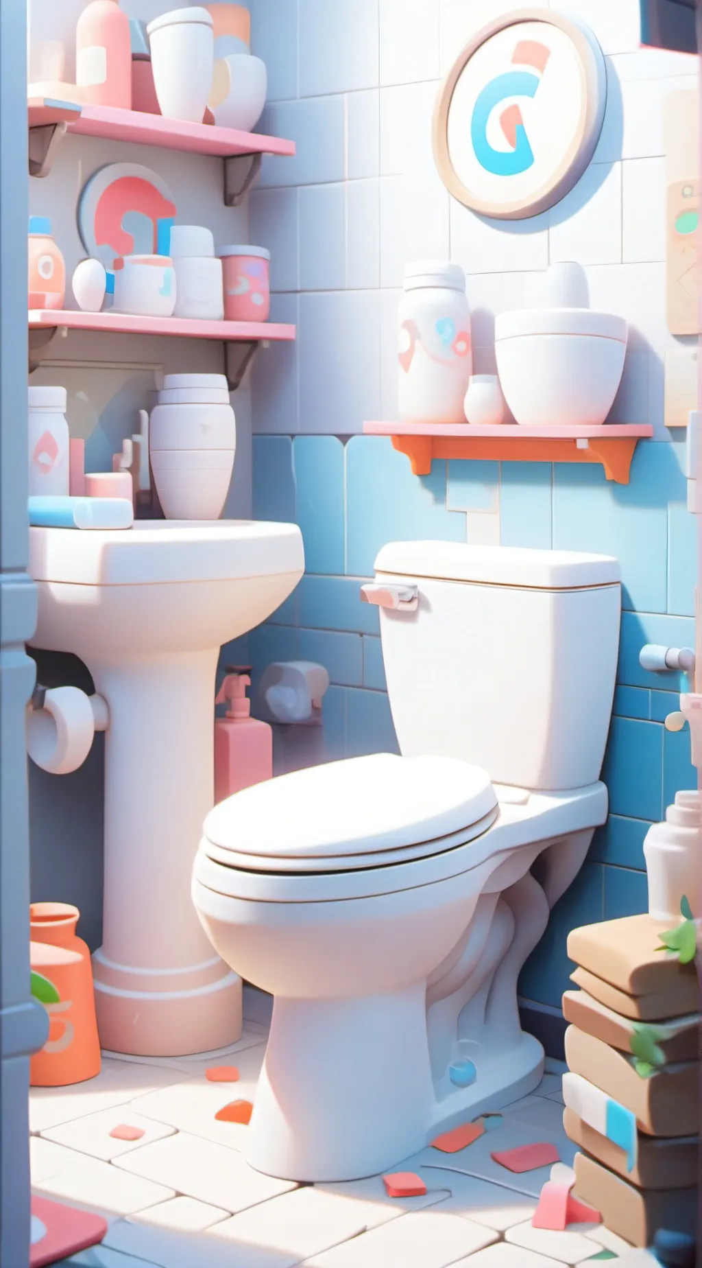 ai character: skibidi toilet background
