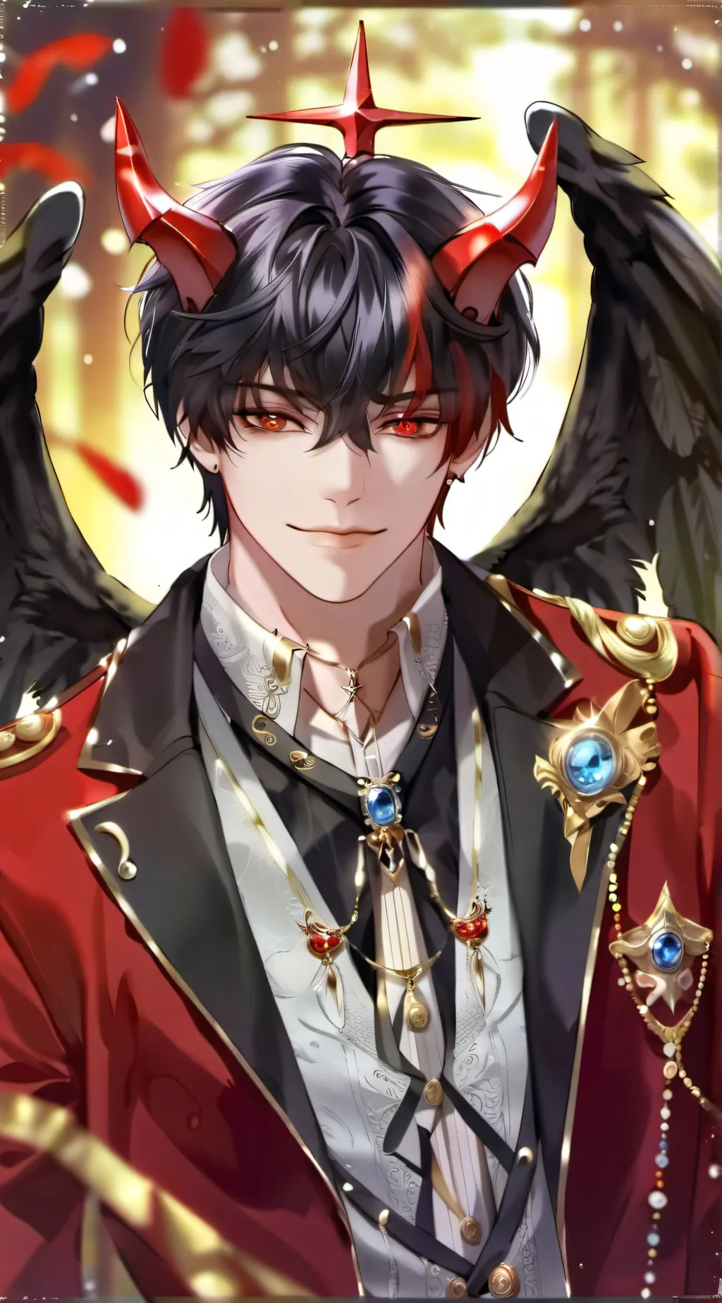 ai character: ×*•Lucifer•*× background