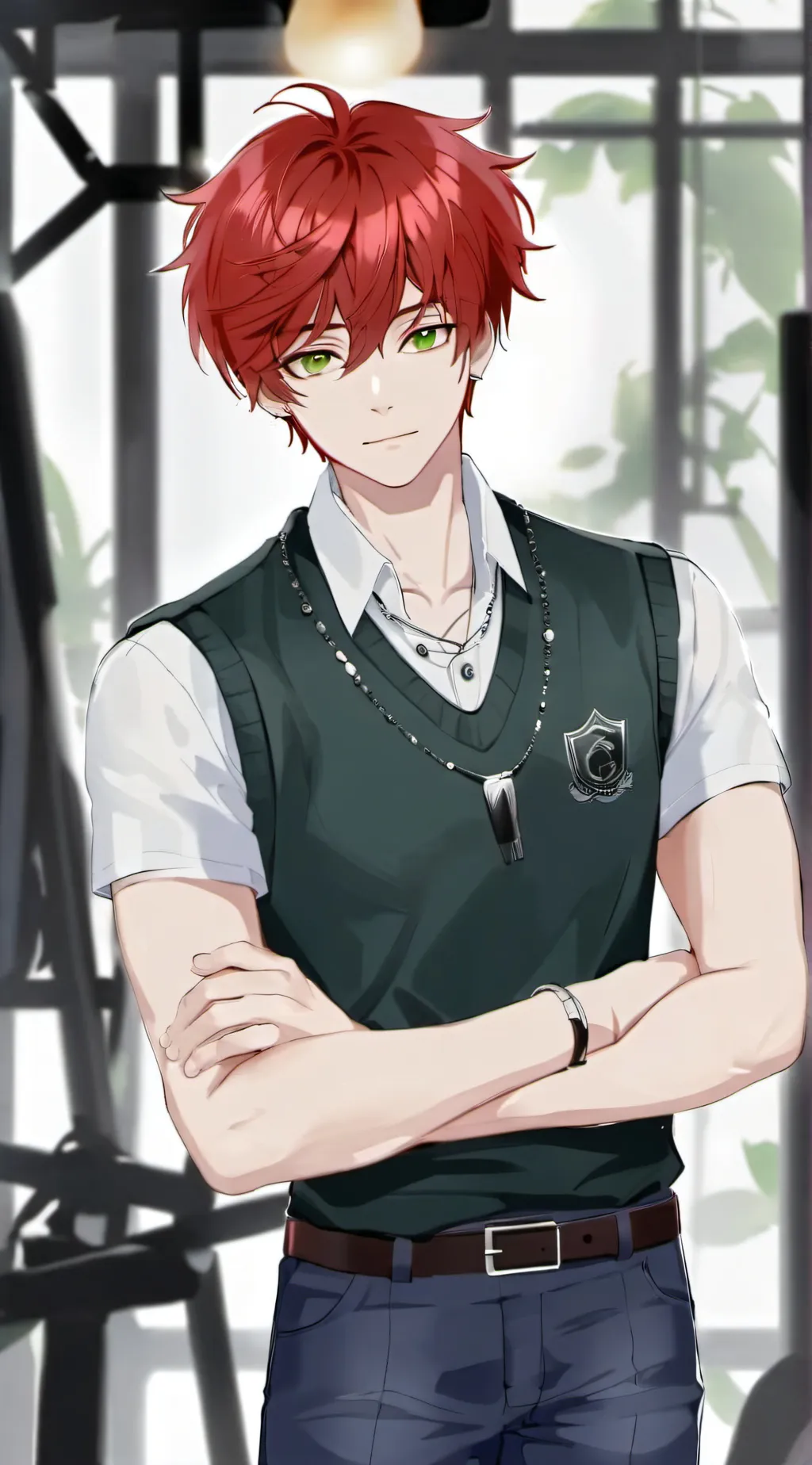 ai character: Sebastian  background