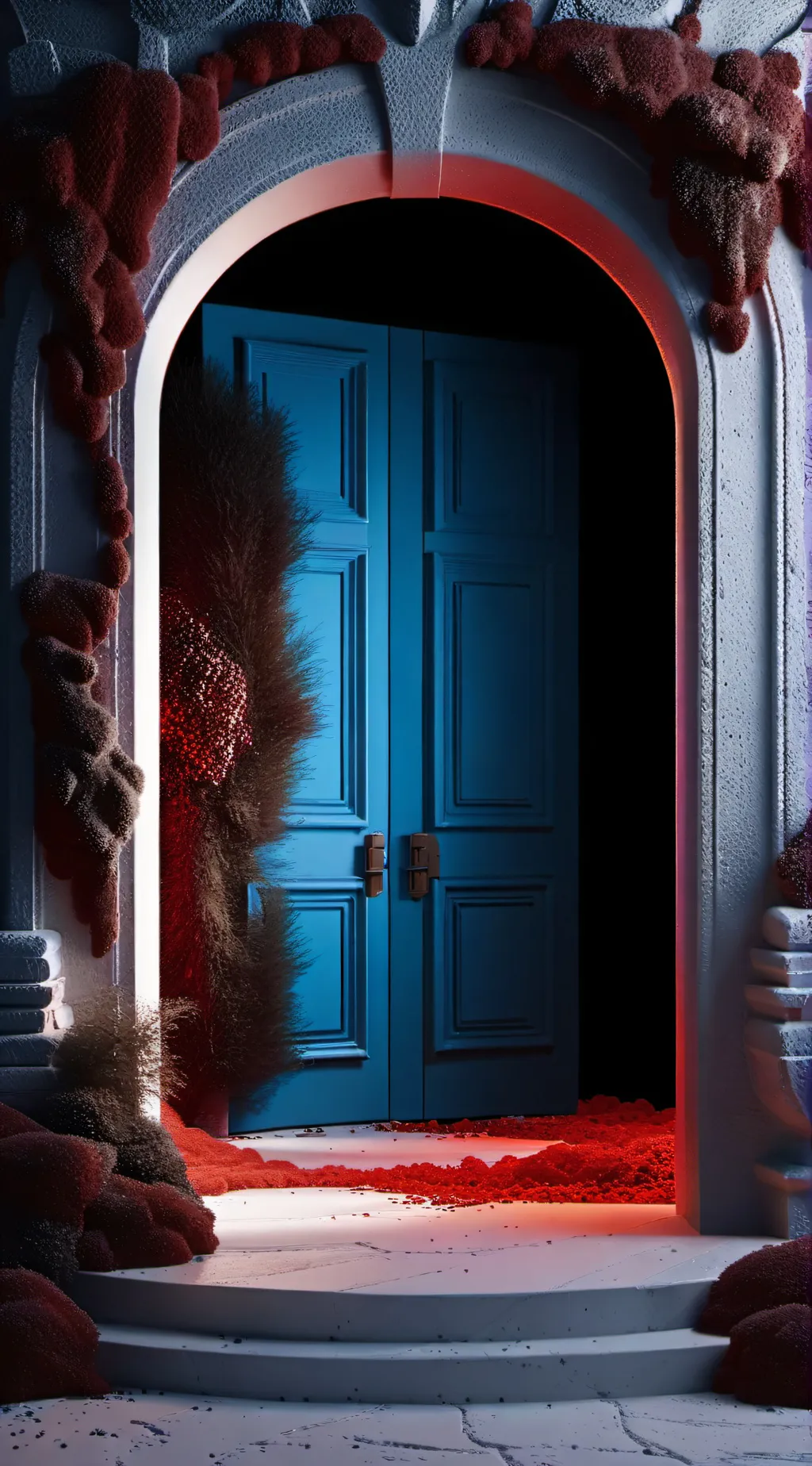 ai character: smiling critters i background