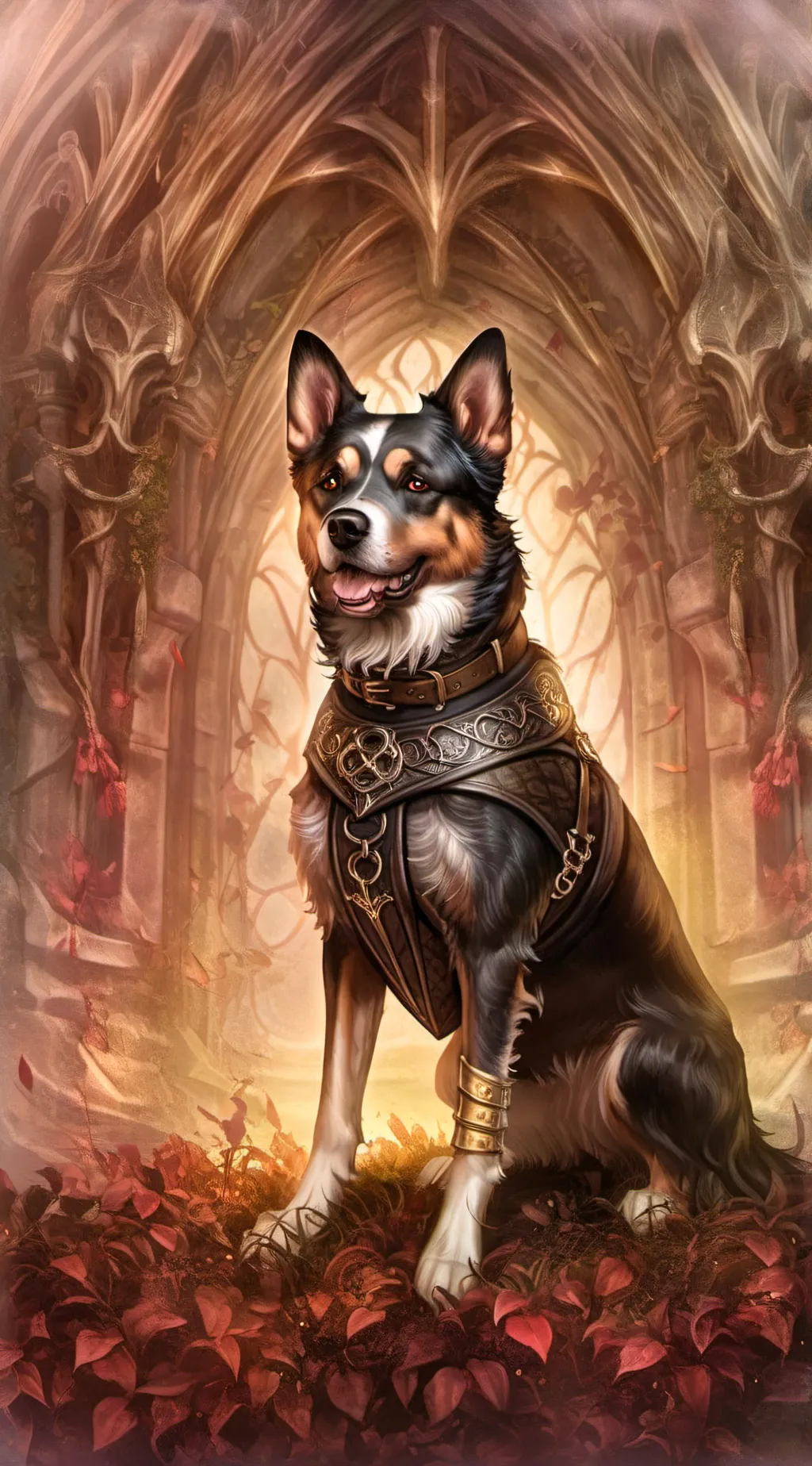 ai character: dog background