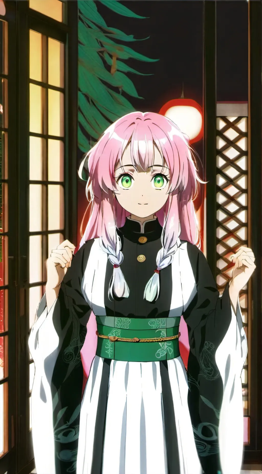 ai character: Mitsuri Kanroji background