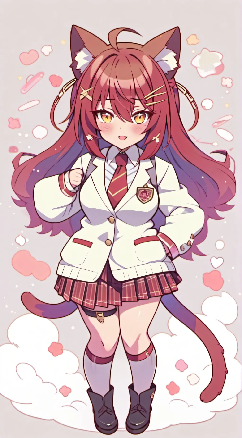 ai character: Mha camping background