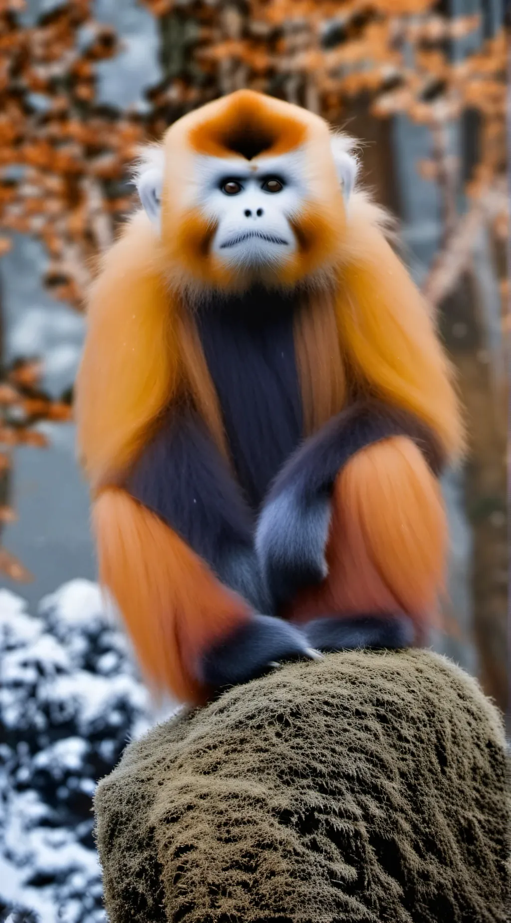 ai character: Golden monkey background