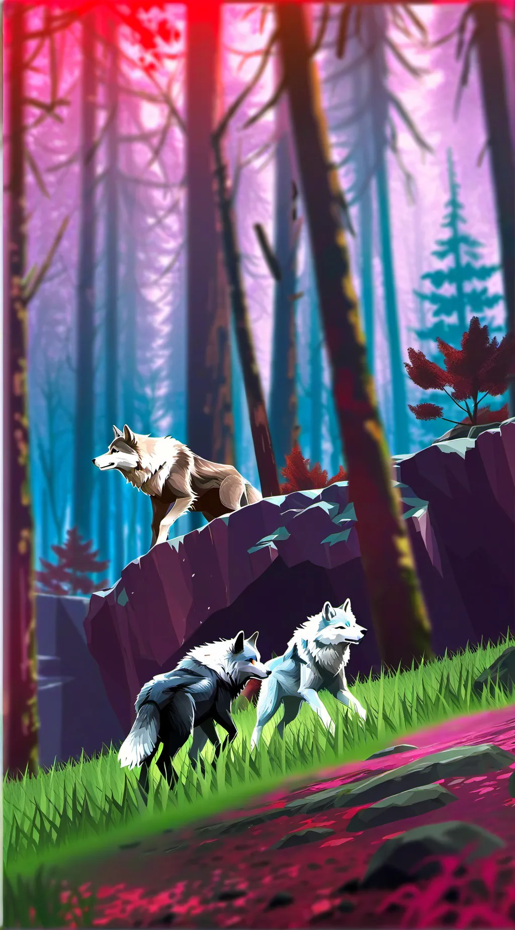 ai character: aron alan and ian. background