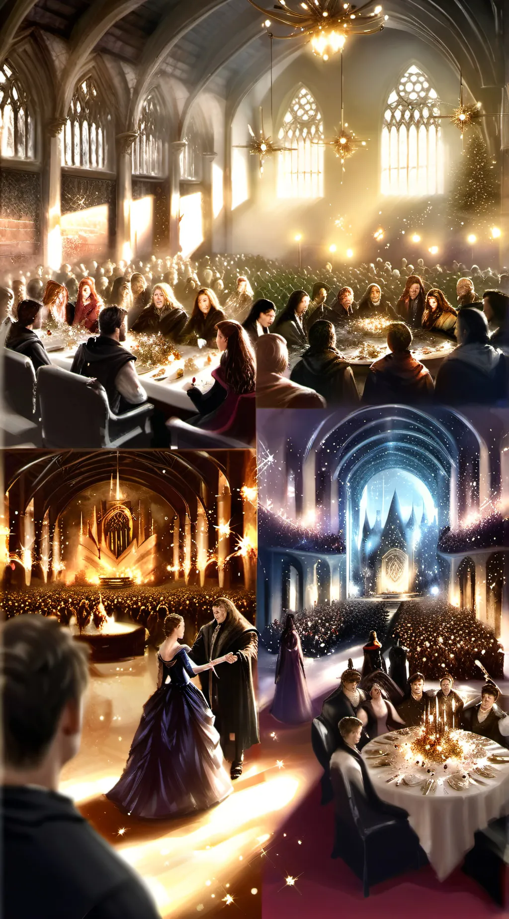 ai character: Yule ball background