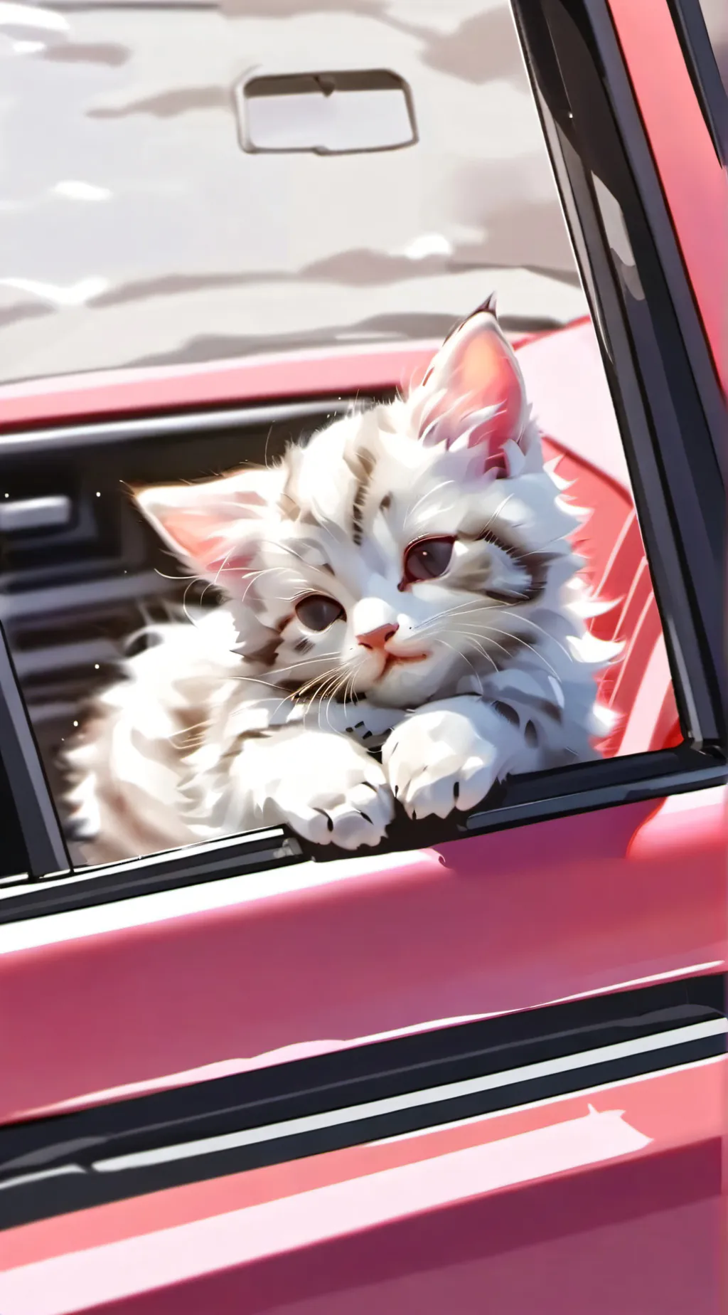 ai character: tiny cat background