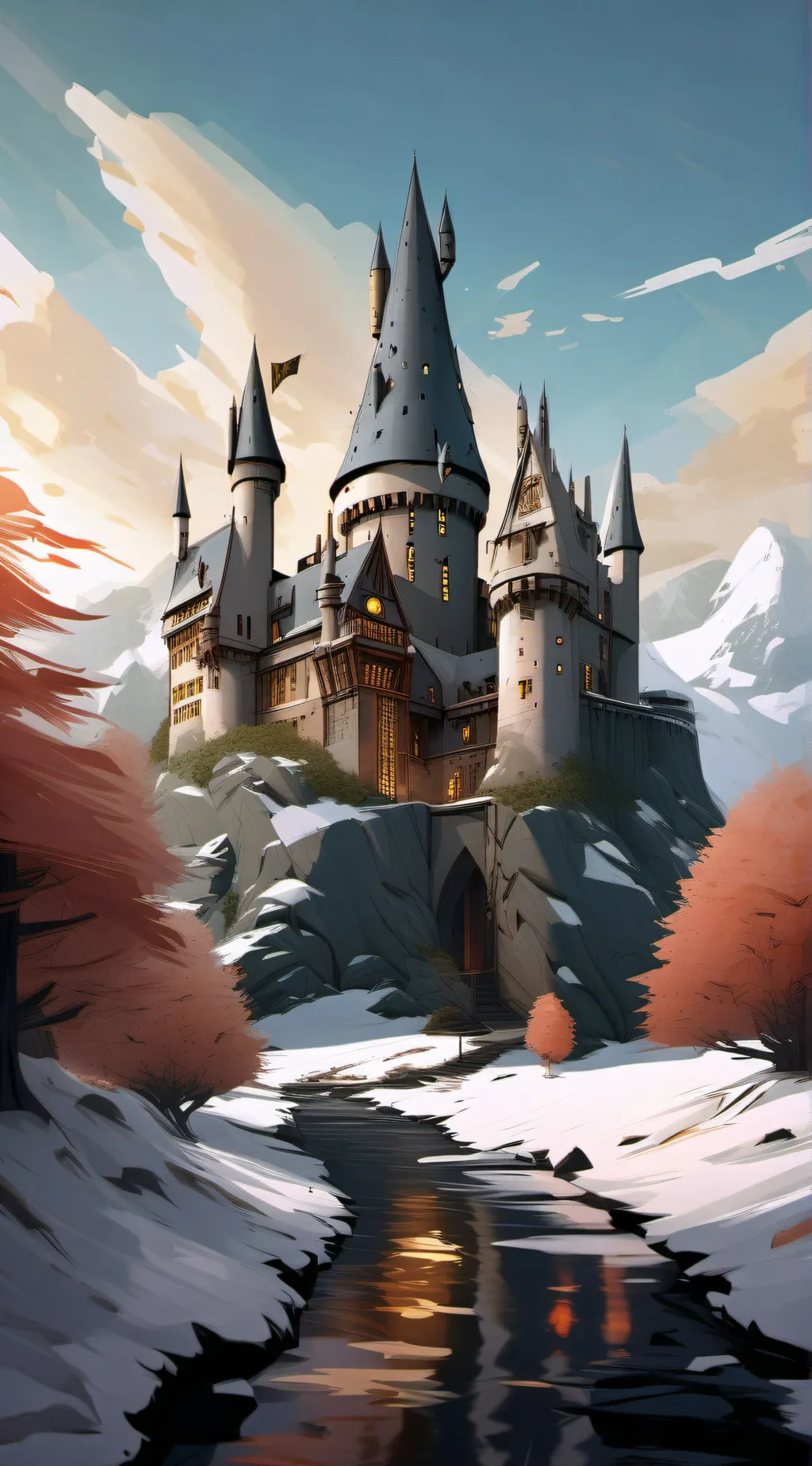 ai character: Hogwarts  background