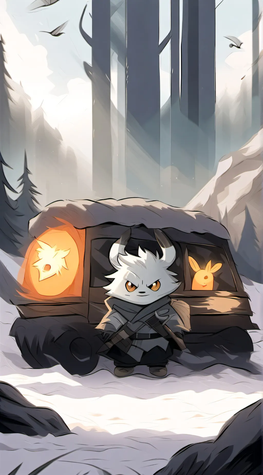 ai character: Follow the meme background