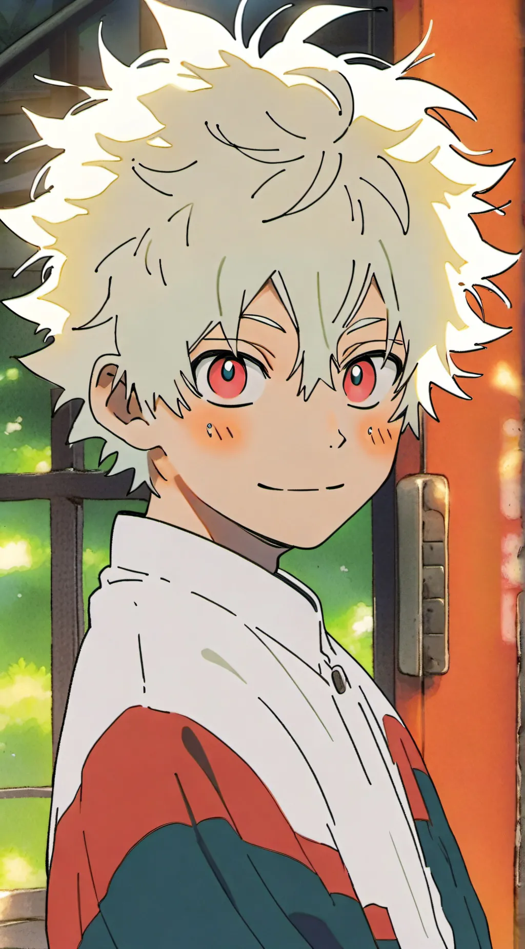 ai character: bakugo vampire  background