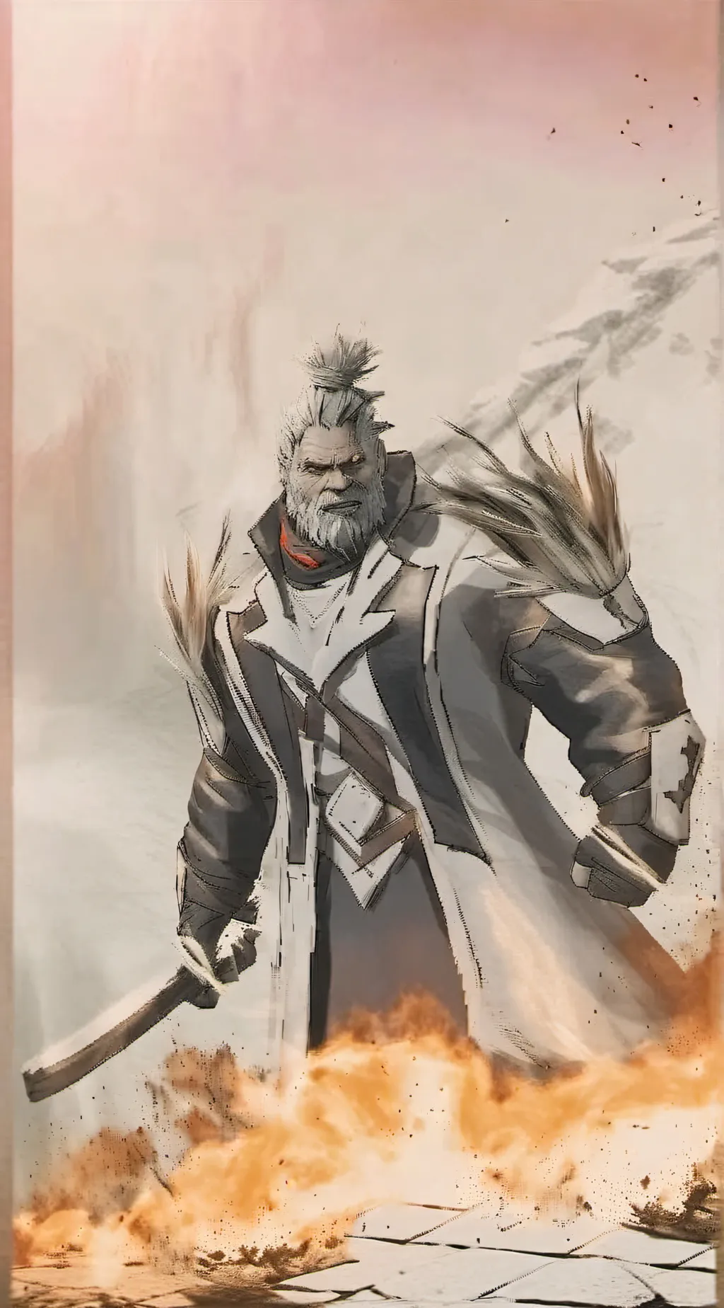 ai character: king Kong and shim background