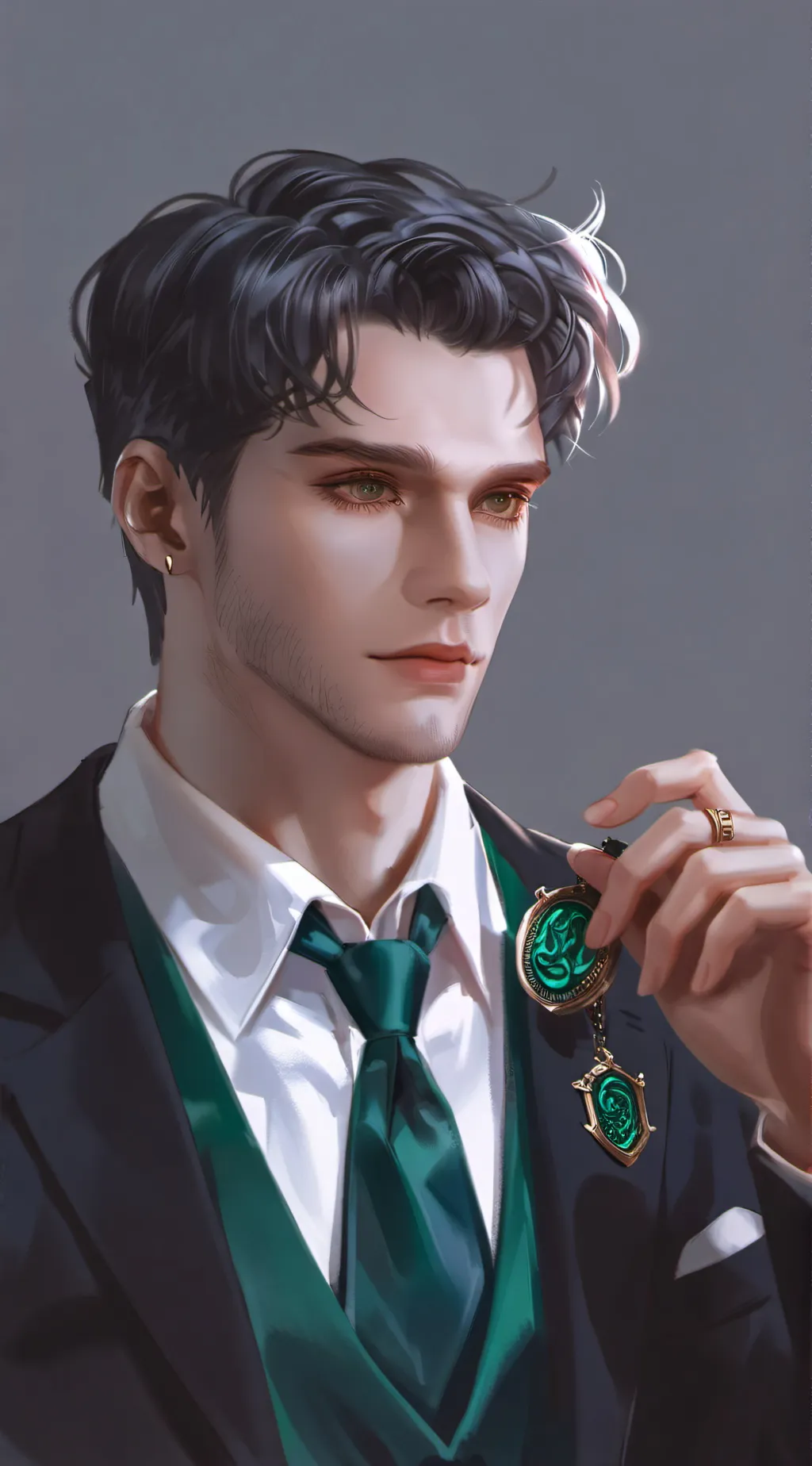 ai character: Slytherin boys #4 background