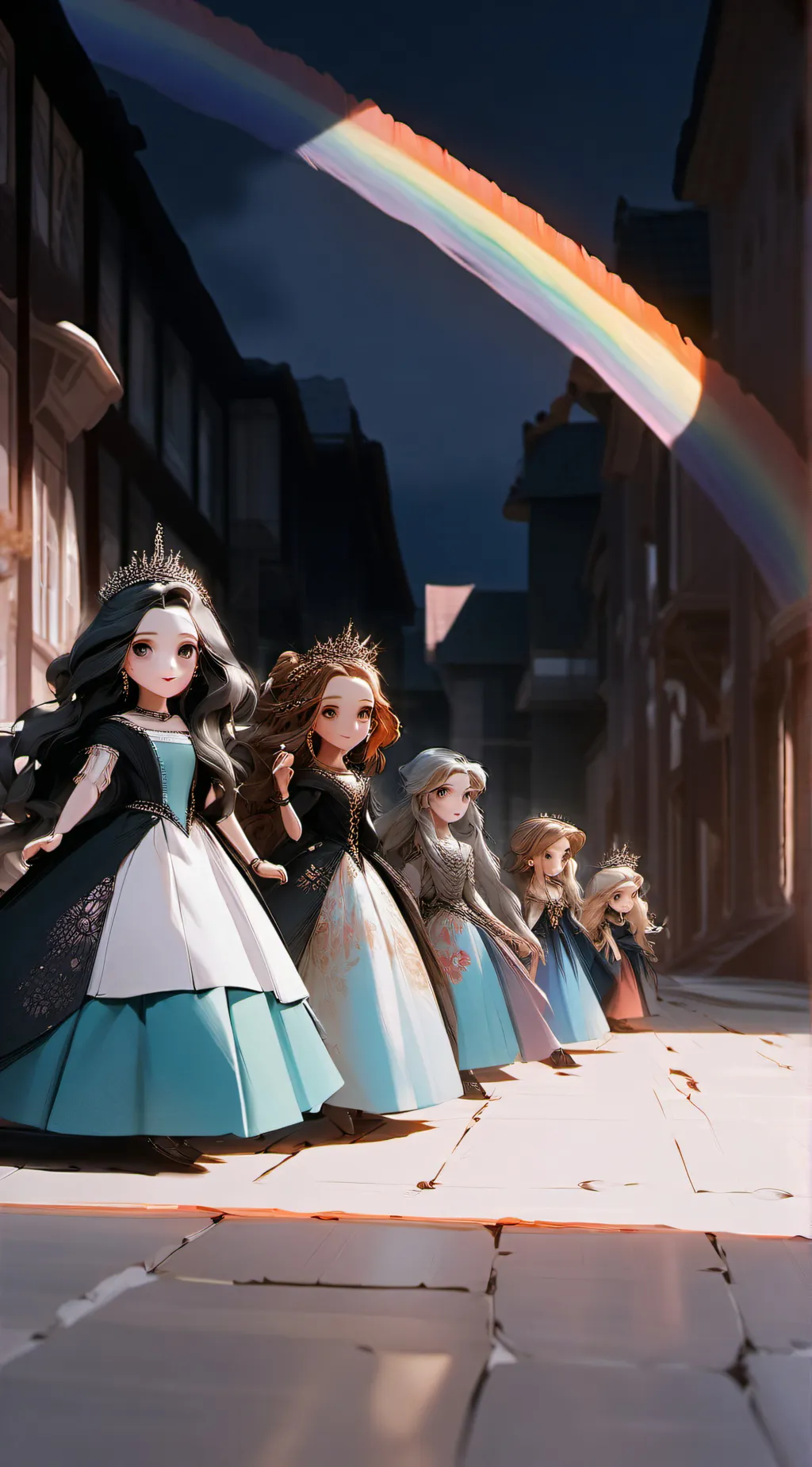 ai character: Princesses in 1A  background