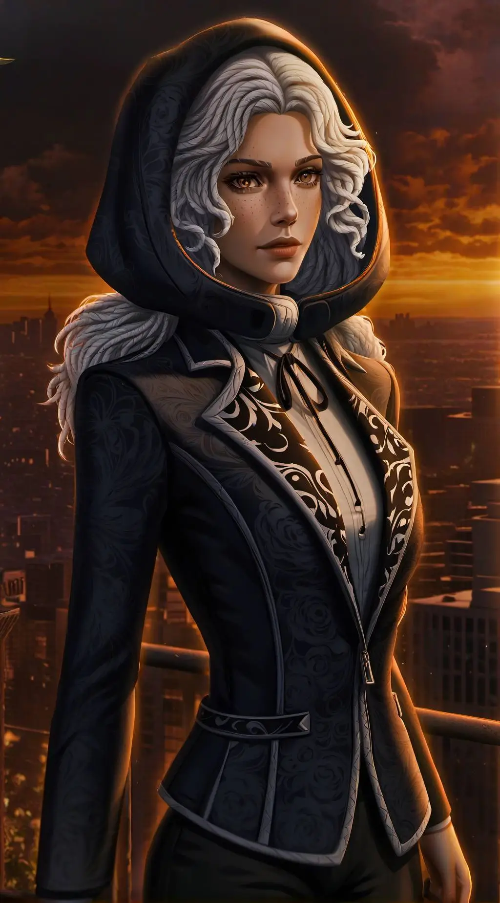 ai character: MHA Villain Fight background