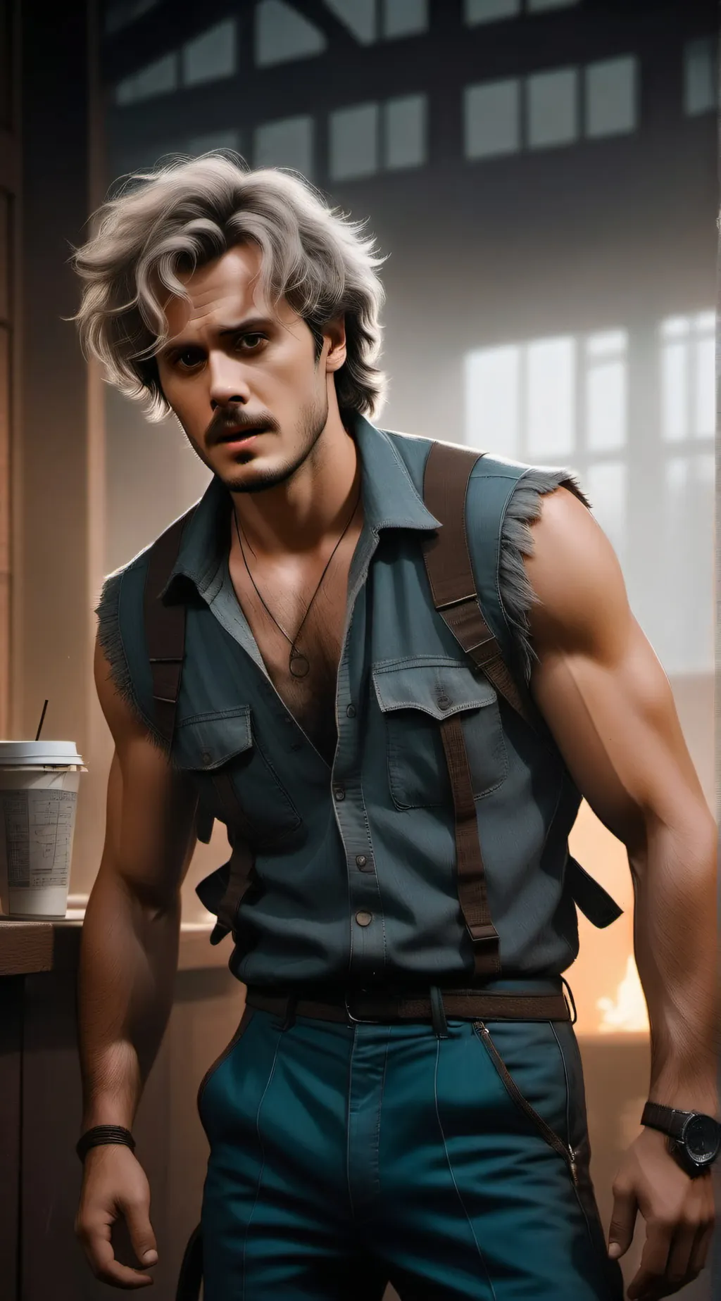 ai character: Billy Hargrove background