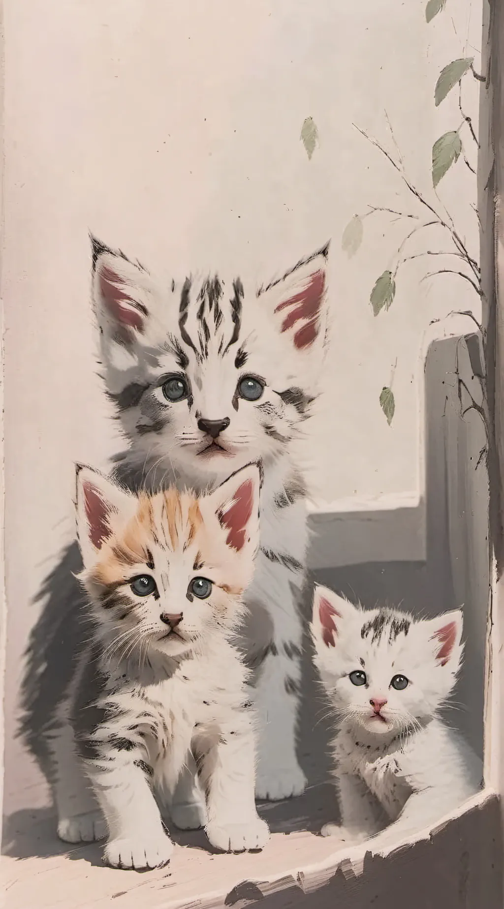 ai character: cats background