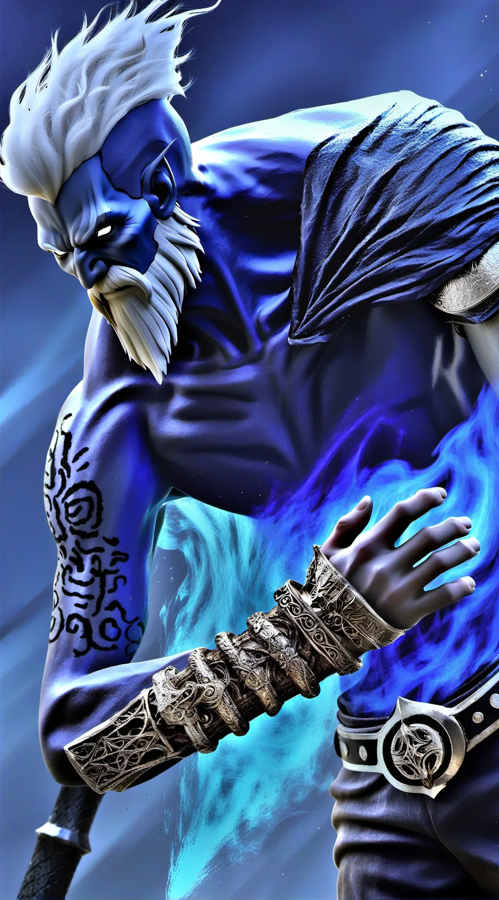 ai character: shadow background