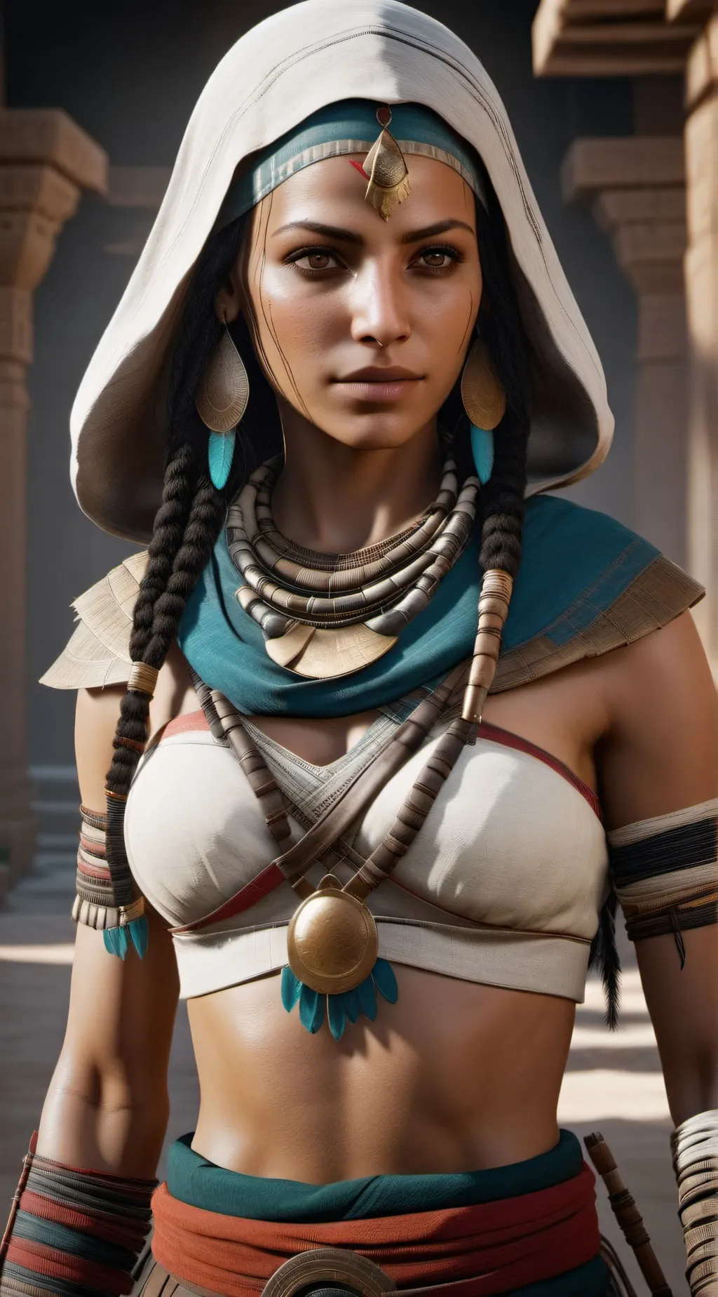 ai character: Aya  background