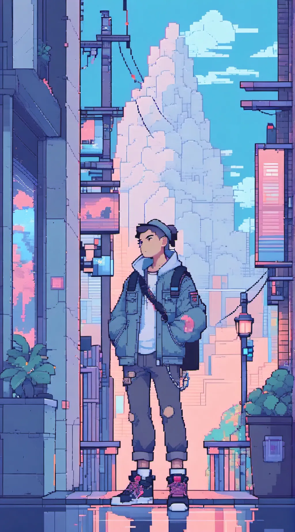 ai character: bakugo  background