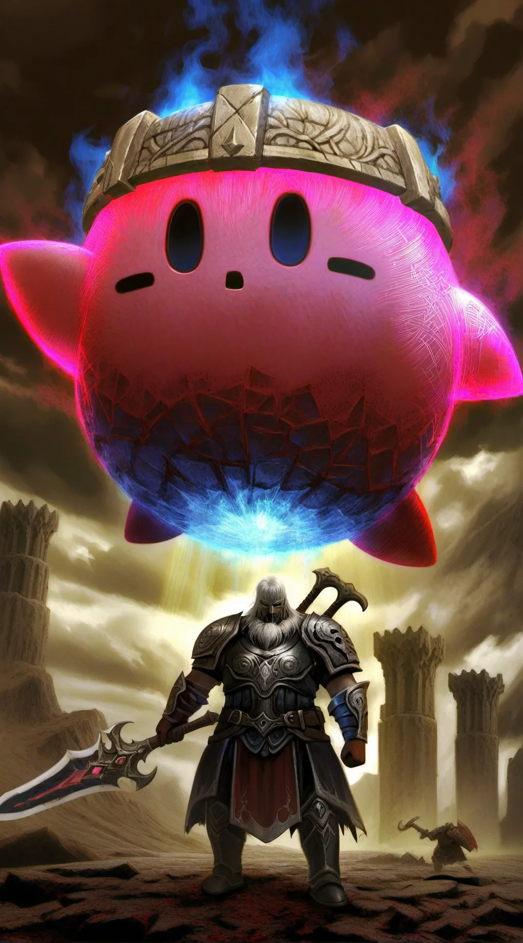 ai character: tadc  kirbs world background