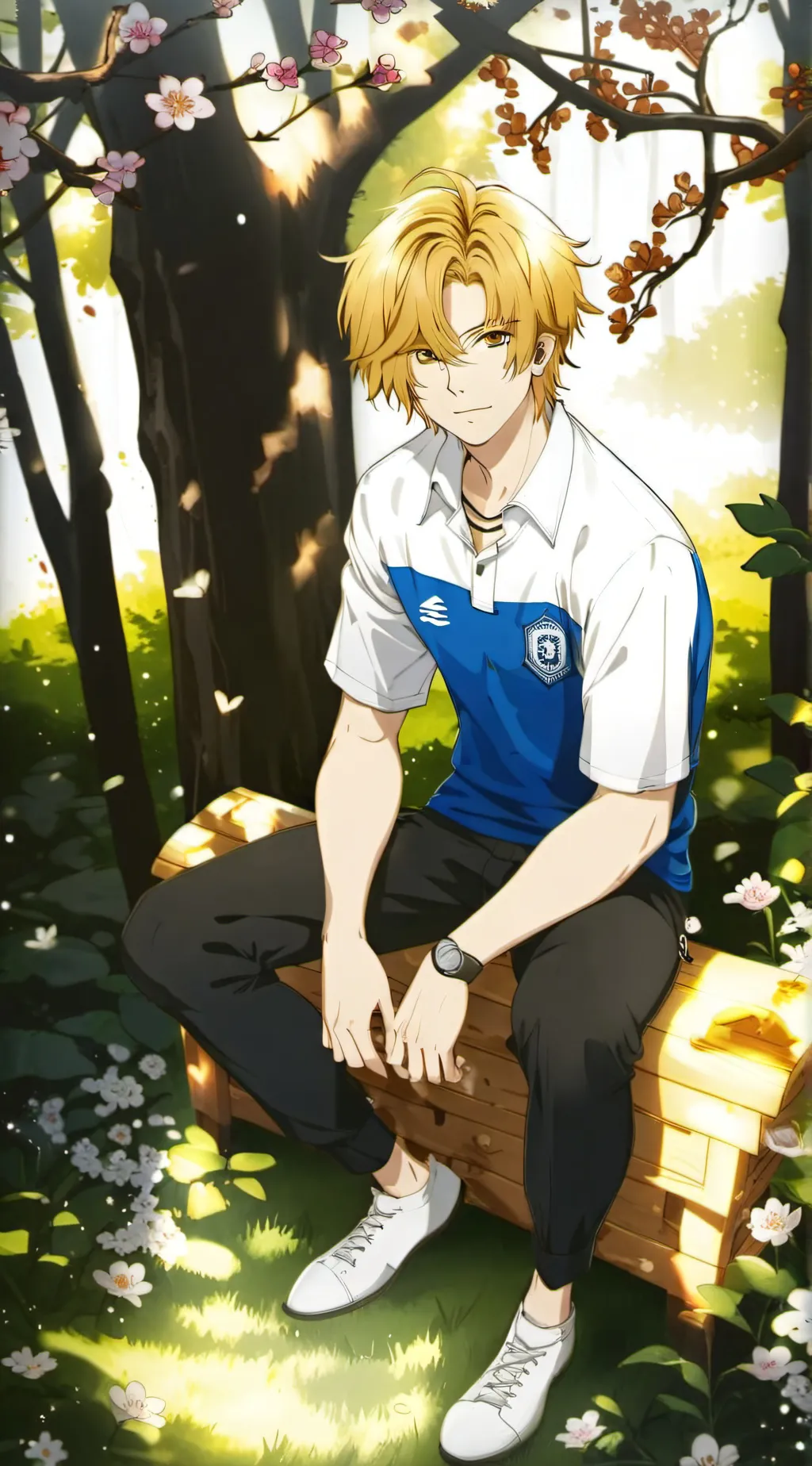 ai character: Leo  background