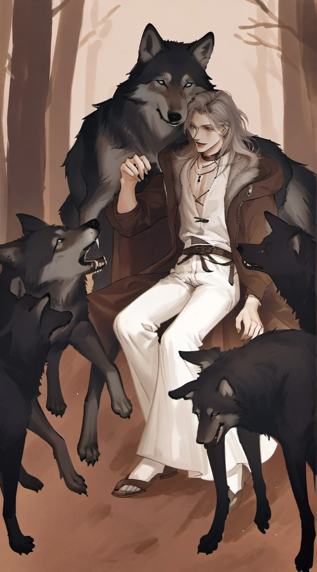 ai character: wolves background