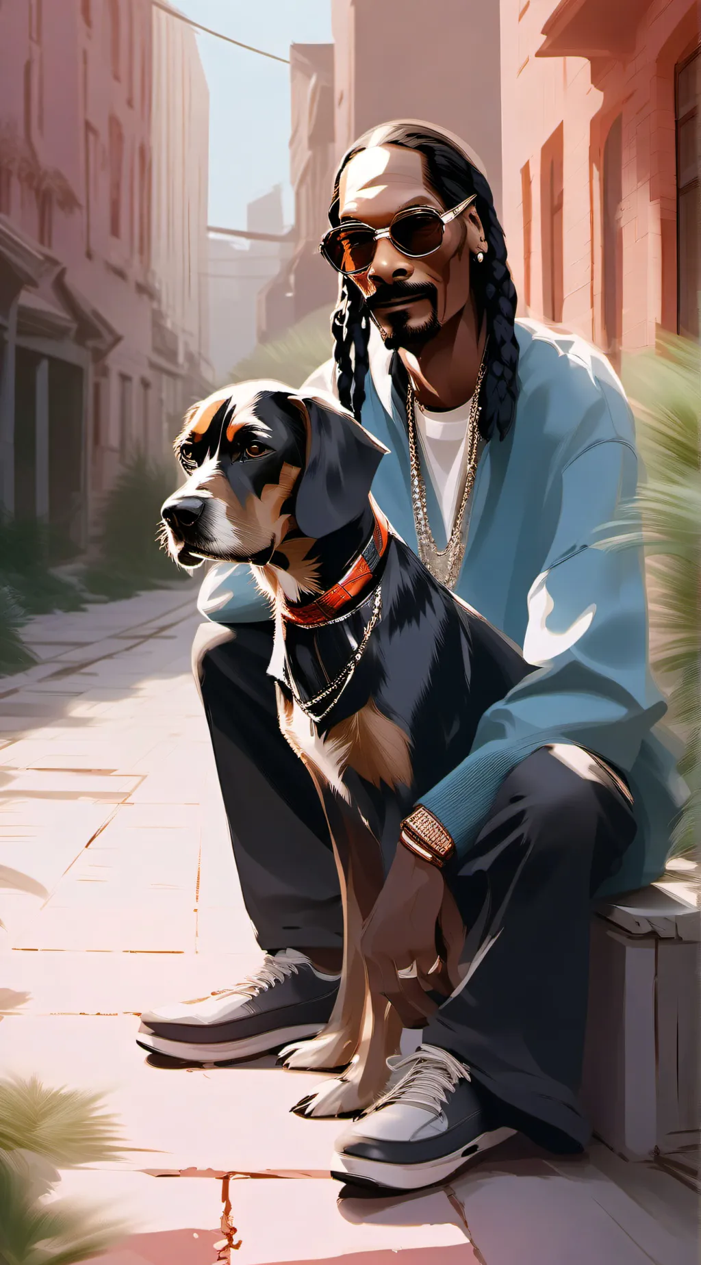 ai character: Snoop dog background