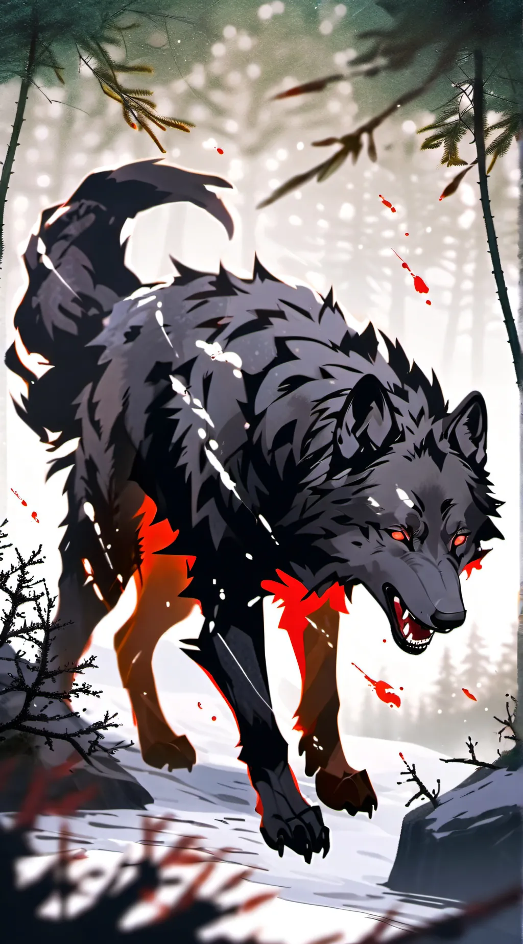 ai character: darkwolf   background