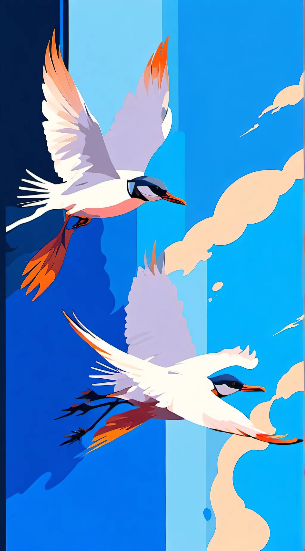 ai character: seagull enclosure  background