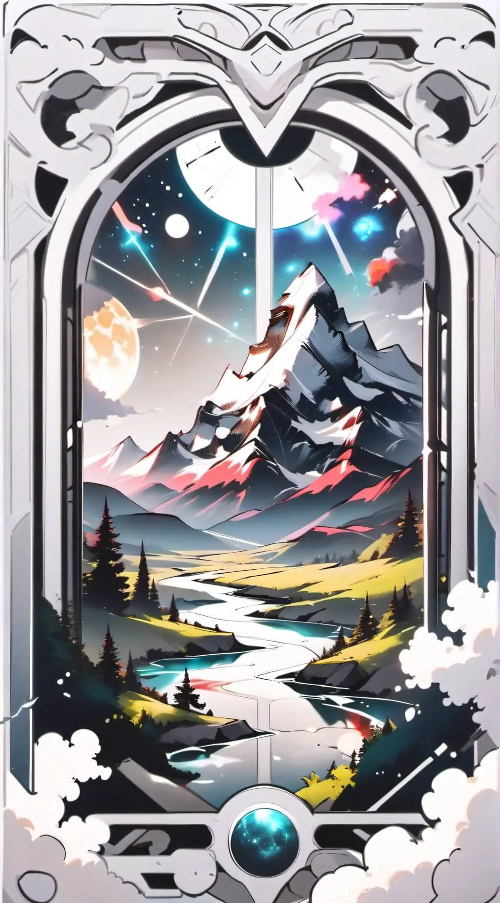 ai character: Dimension background