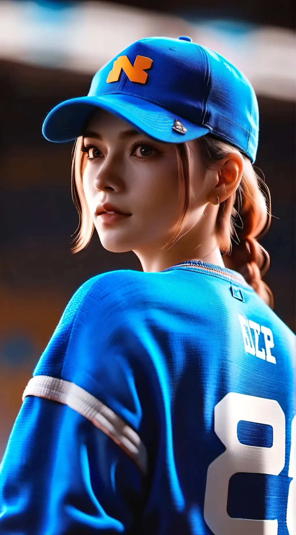 ai character: ava  background