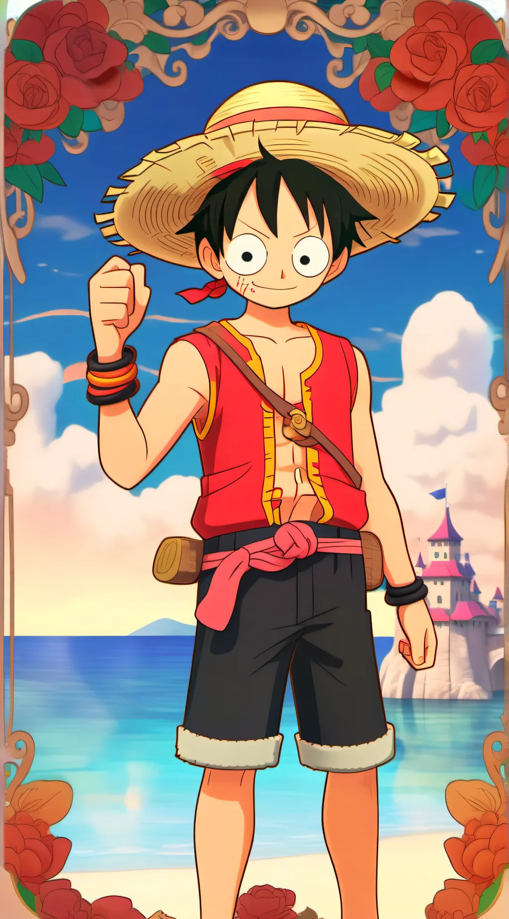 ai character: Luffys crew background