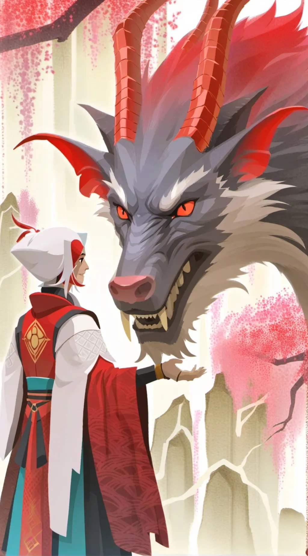 ai character: Pluh dinner background