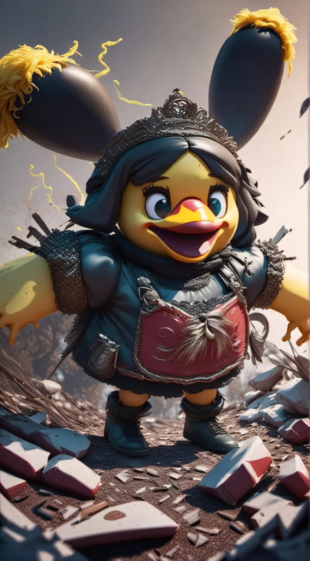 ai character: toy chica  background