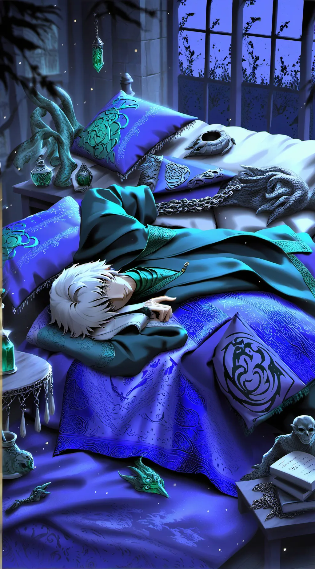 ai character: 🐍 Sleepover background