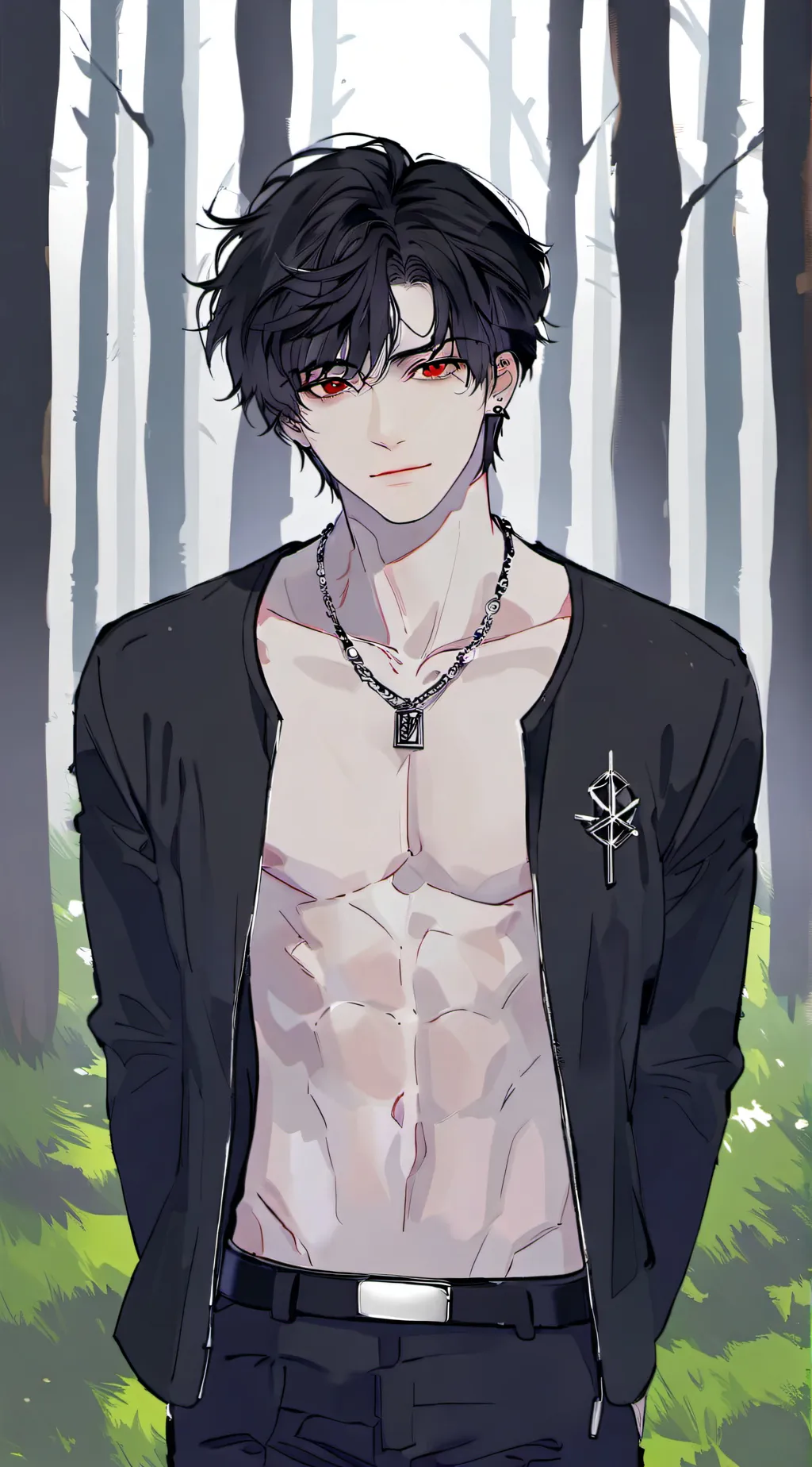 ai character: Xander 💜 background